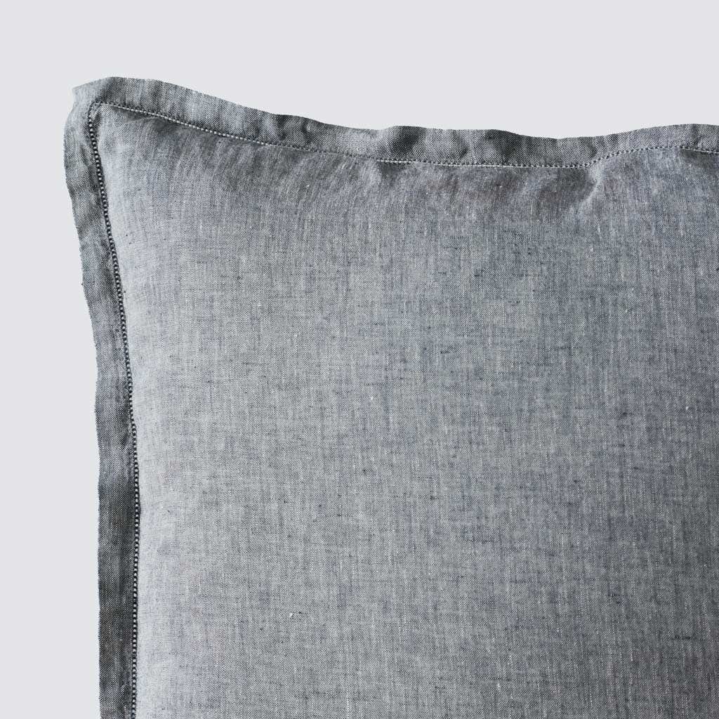 Stonewashed Linen Euro Sham Set in Green - Image 3