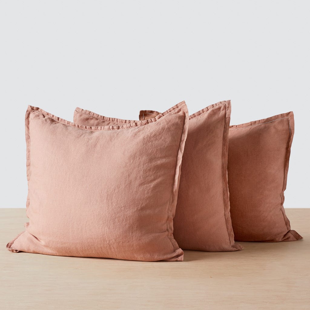Stonewashed Linen Euro Sham Set in Green - Image 49