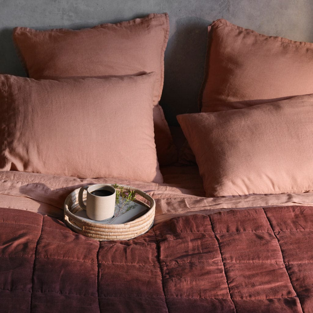 Stonewashed Linen Euro Sham Set in Green - Image 47