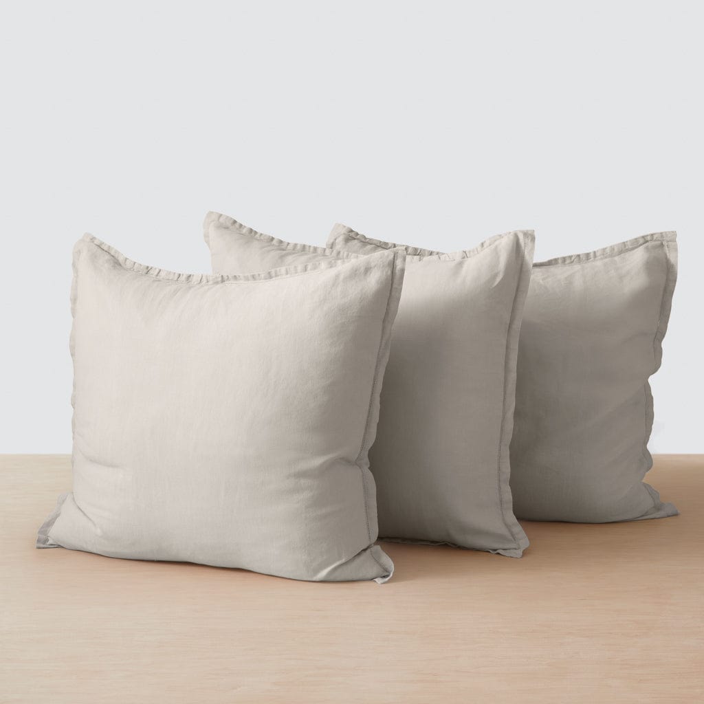 Stonewashed Linen Euro Sham Set in Green - Image 11