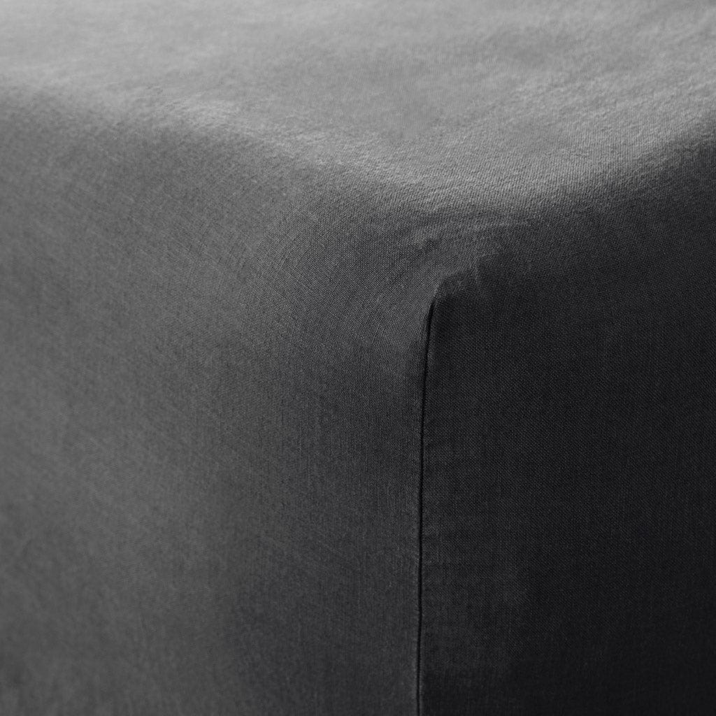 Stonewashed Linen Bedding Essential in White - Image 17