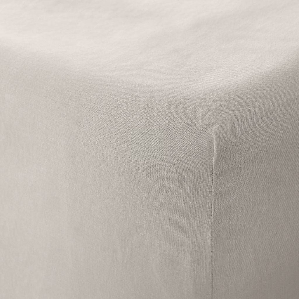 Stonewashed Linen Bedding Essential in White - Image 12
