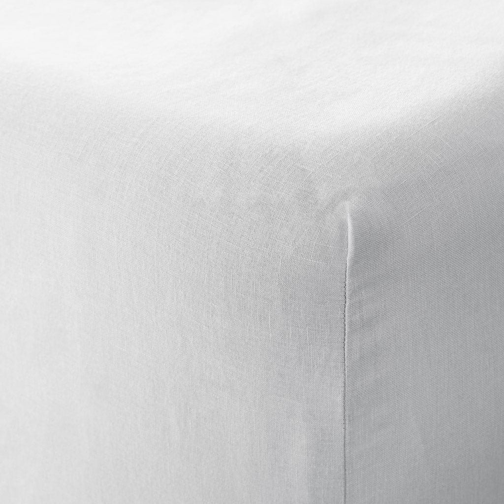 Stonewashed Linen Bedding Essential in White - Image 15