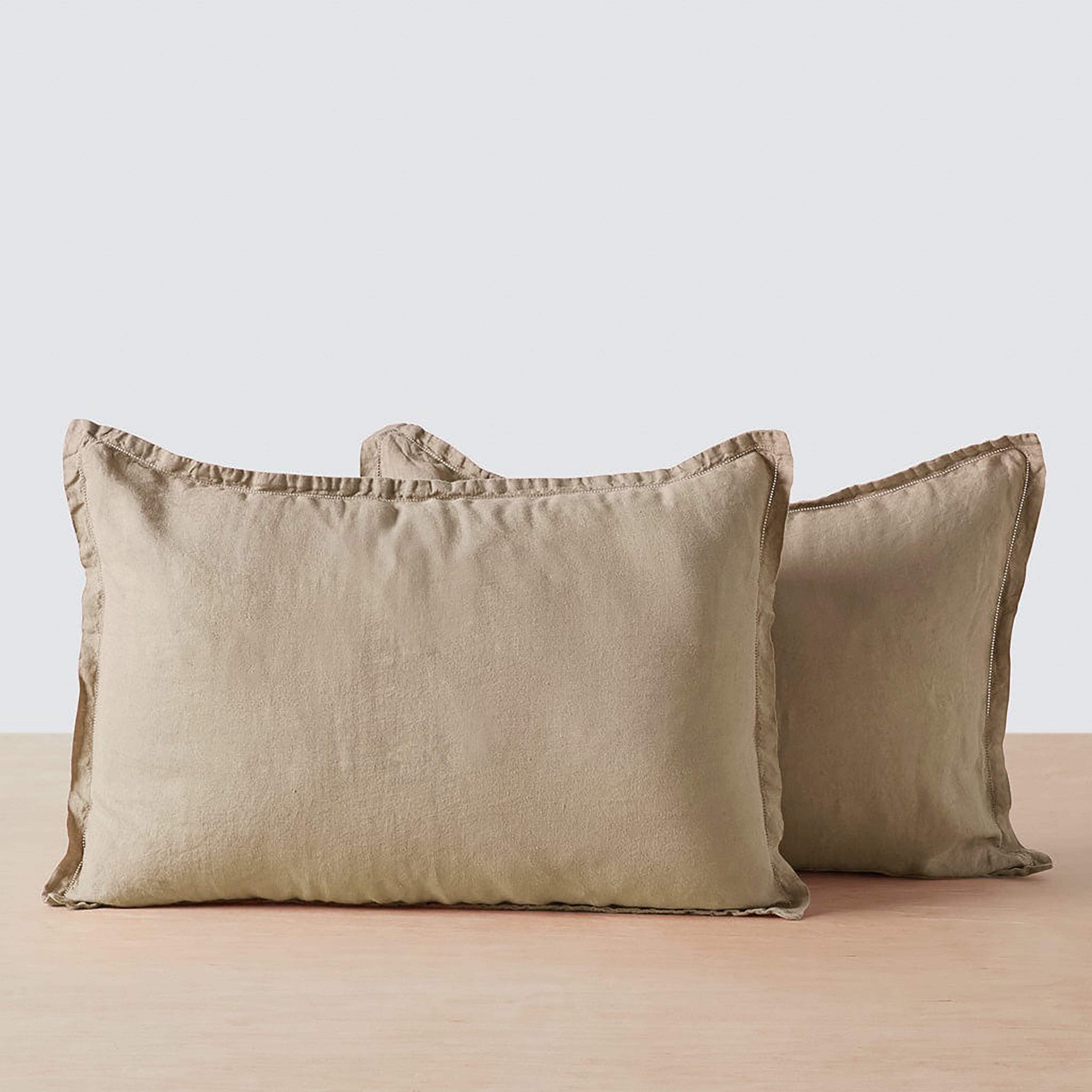 Stonewashed Linen Sham Set in Blue - Image 52