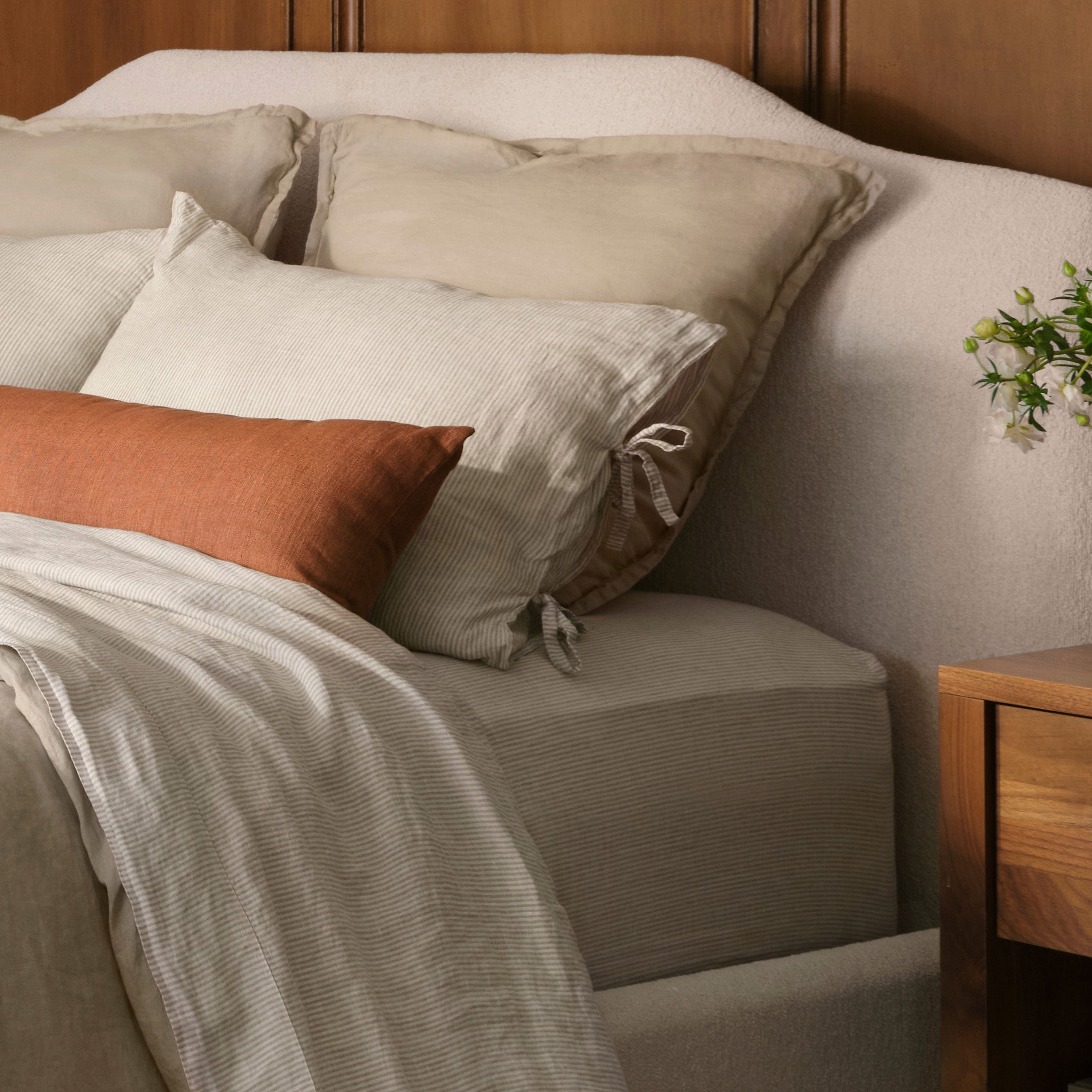 Stonewashed Linen Euro Sham Set in Green - Image 60
