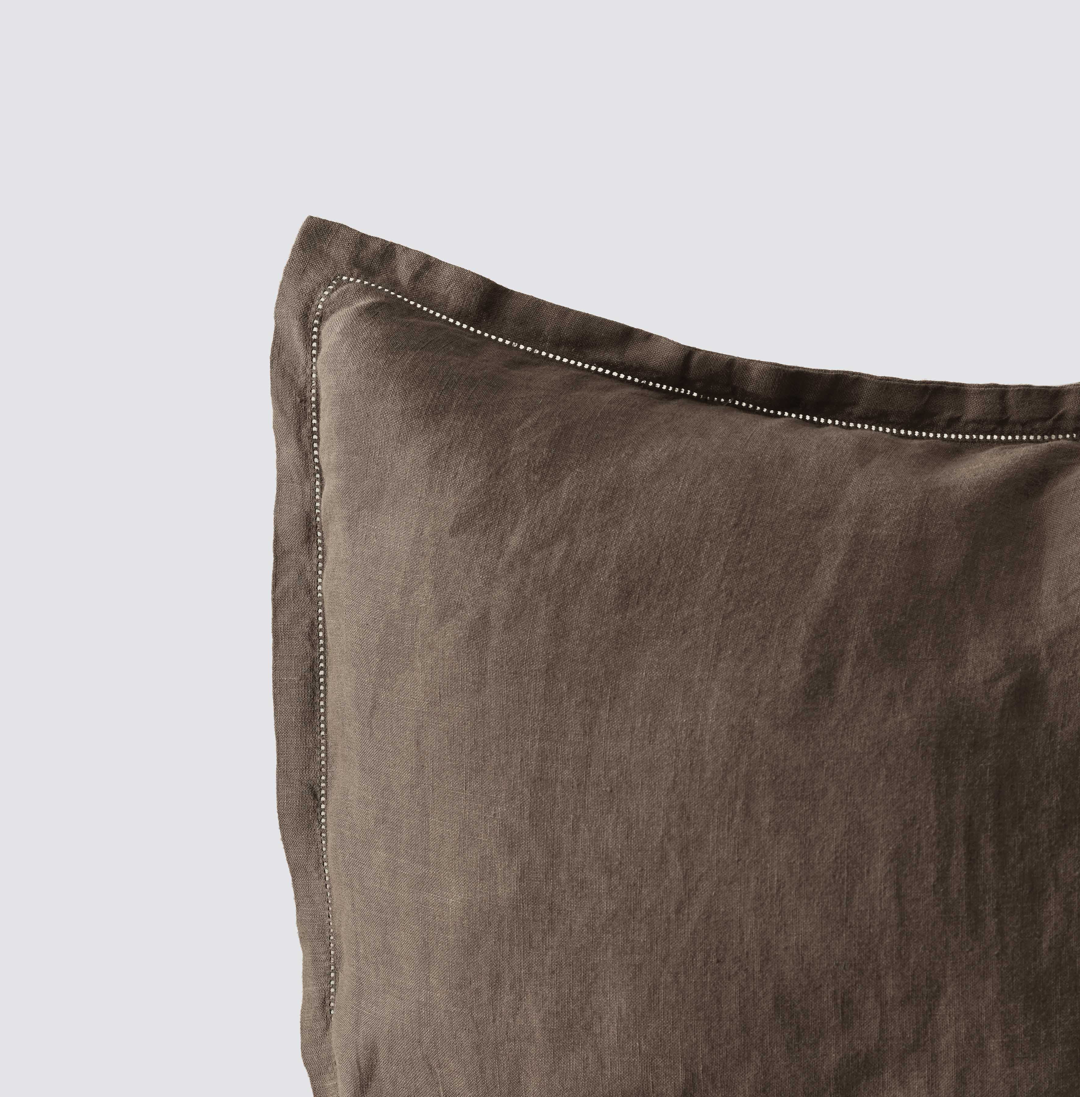 Stonewashed Linen Sham Set in Blue - Image 7