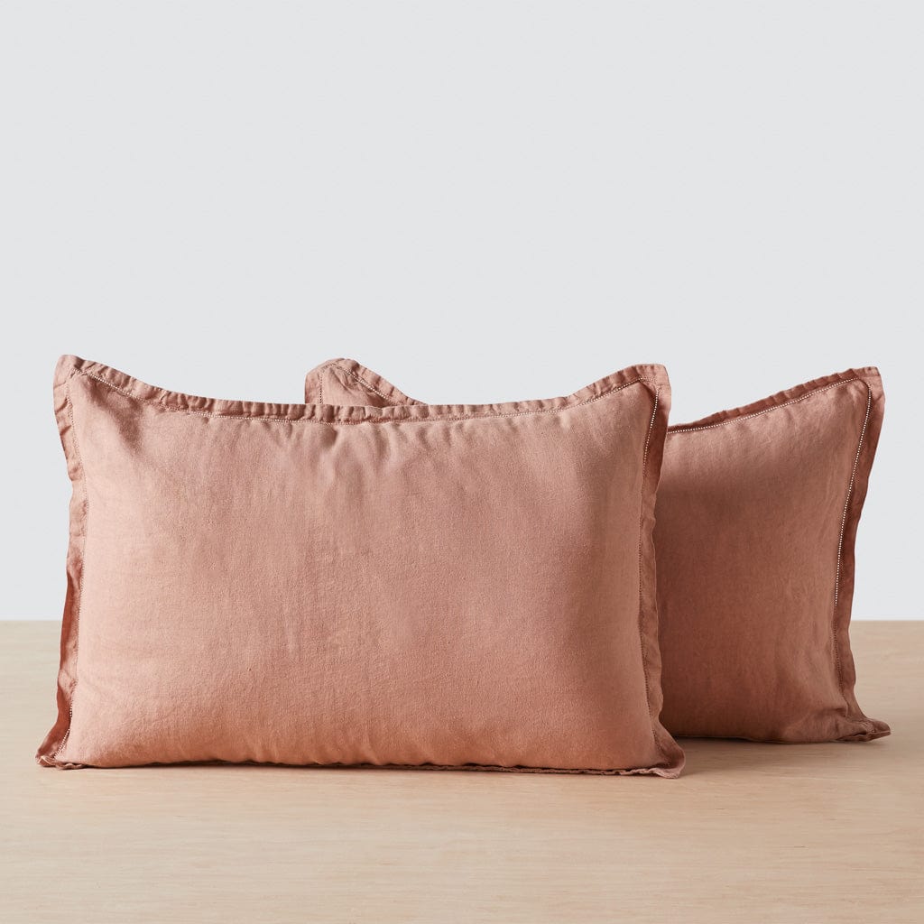 Stonewashed Linen Sham Set in Blue - Image 48