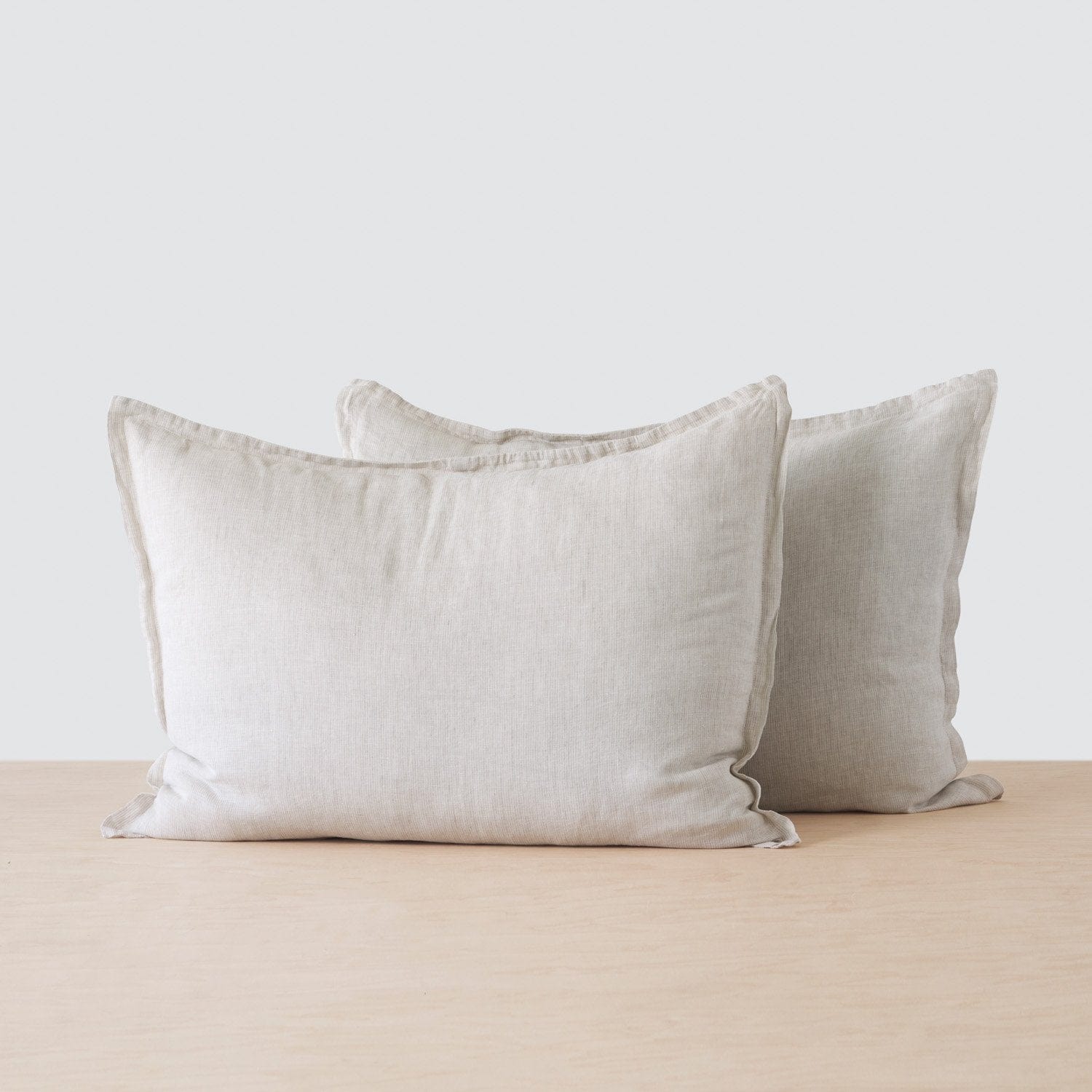 Stonewashed Linen Sham Set in Blue - Image 18