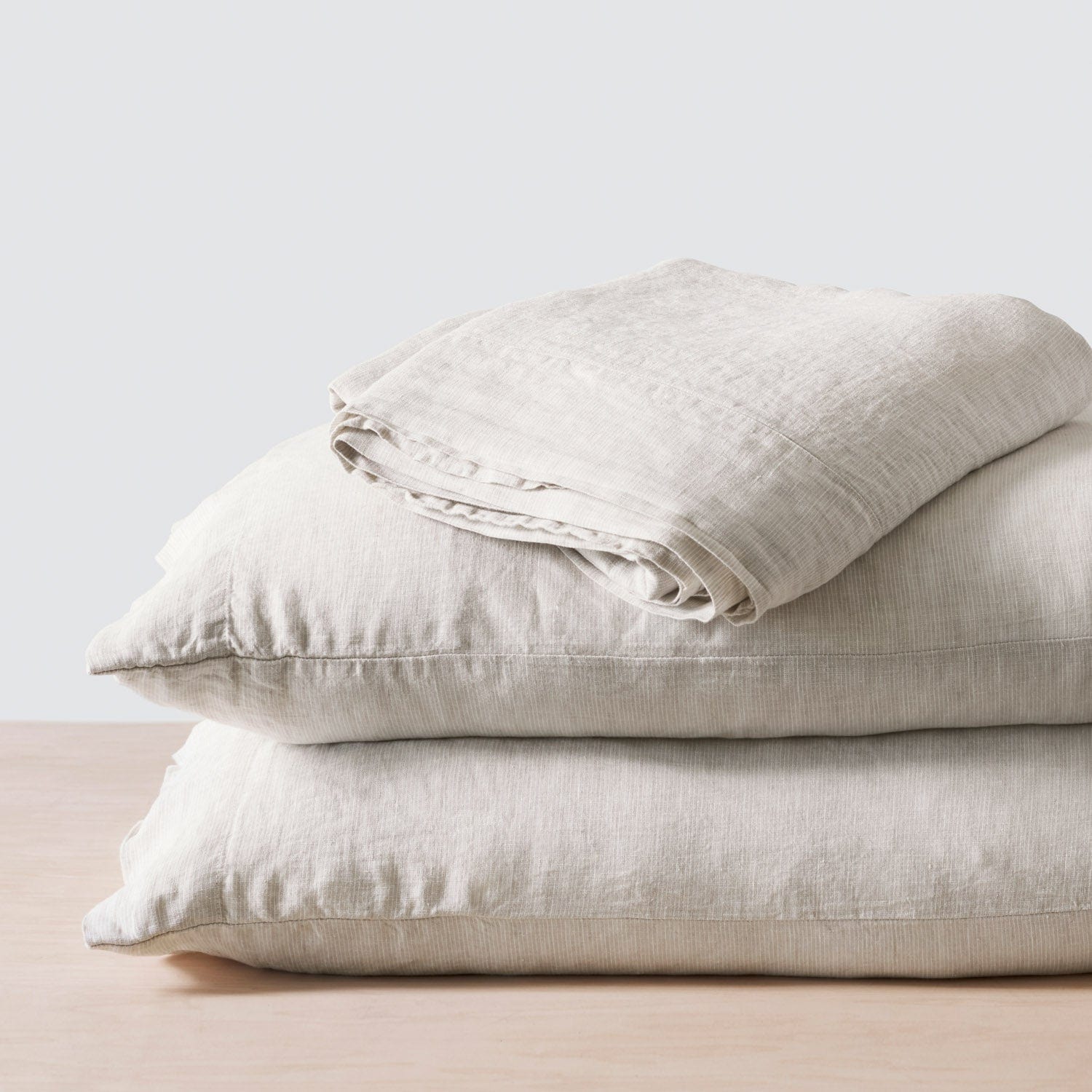 Stonewashed Linen Bedding Bundle in Green - Image 58