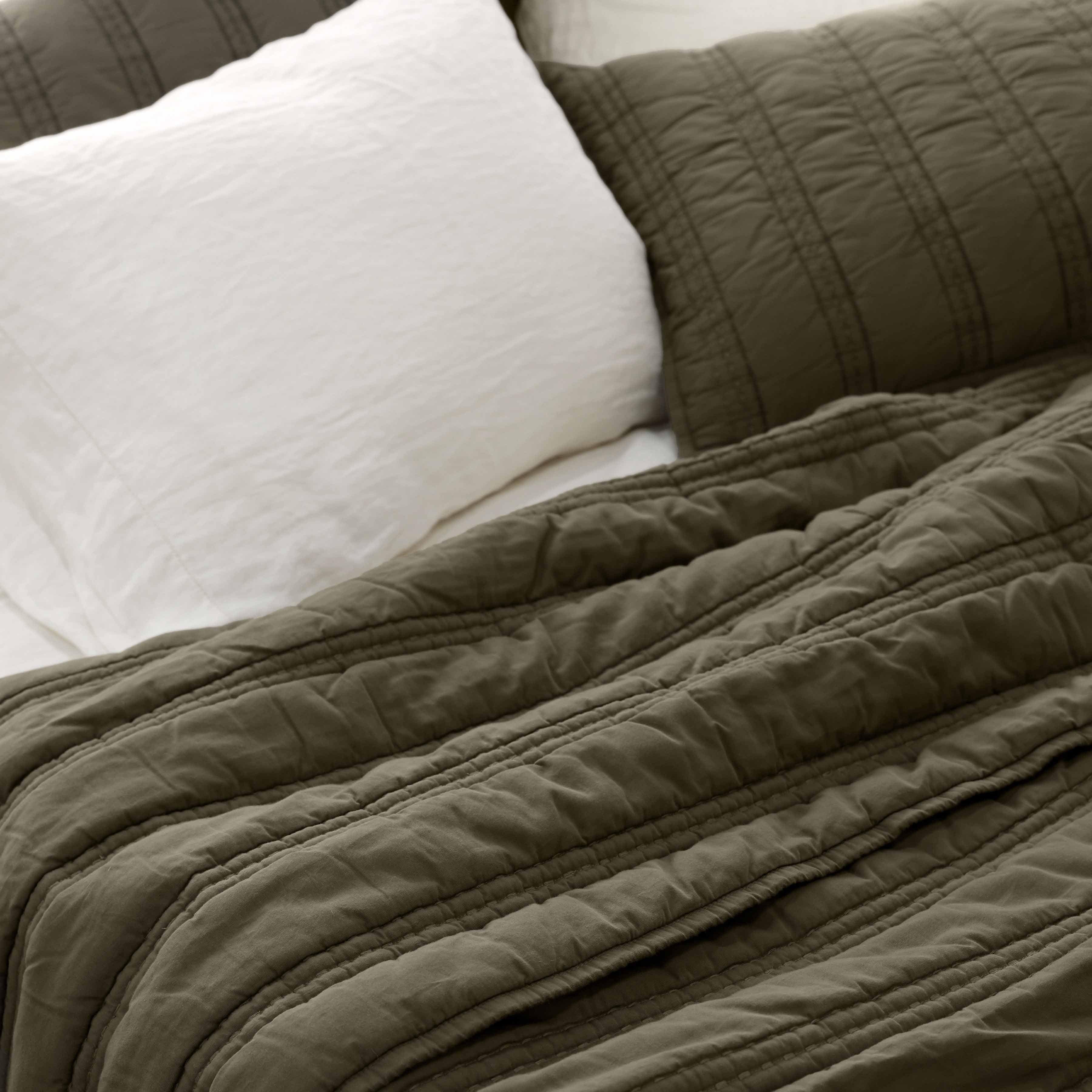 Organic Cotton Percale Sham Set in Blue - Image 15