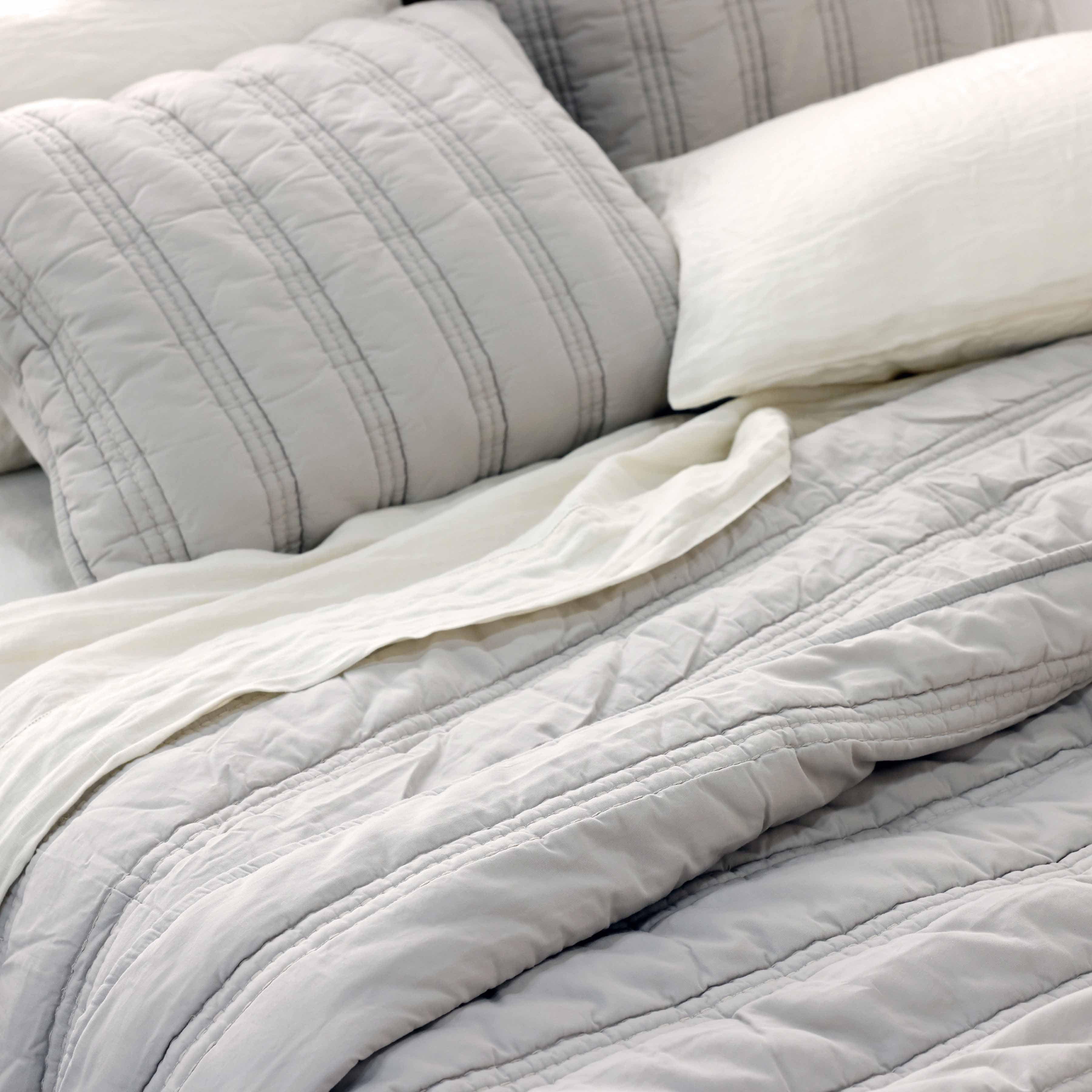 Organic Cotton Percale Sham Set in Blue - Image 13