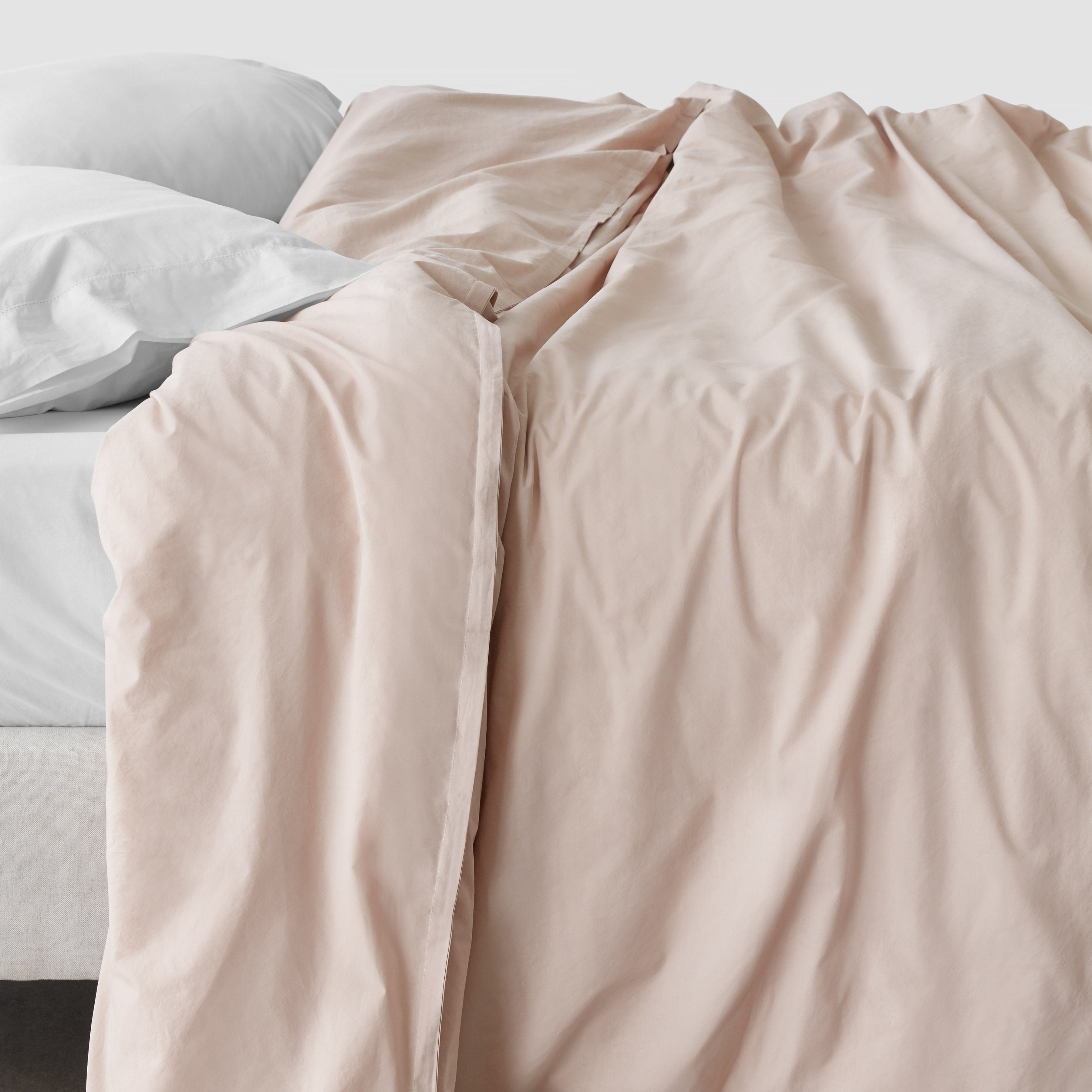 Organic Cotton Percale Duvet Cover in Terracotta - Image 30