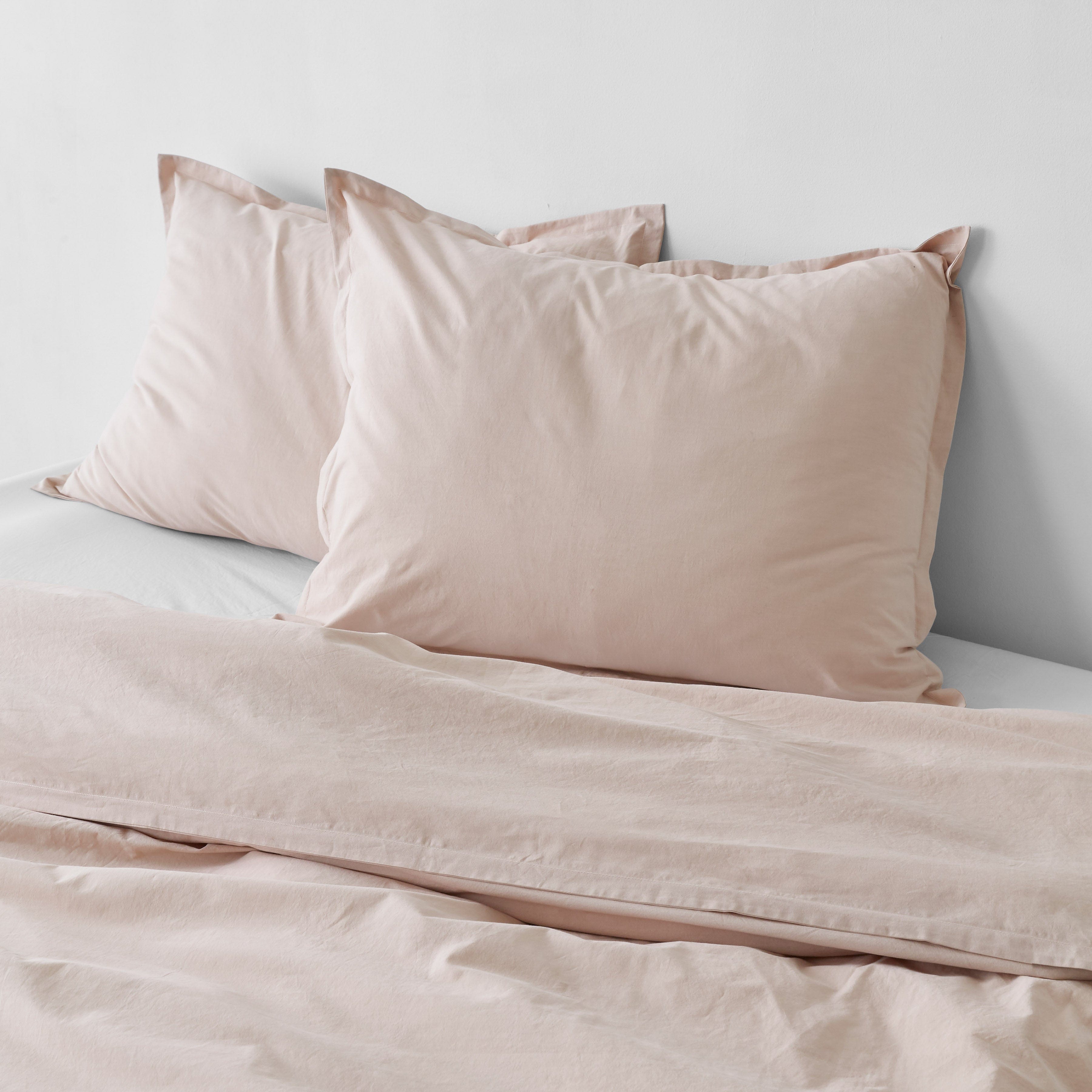 Organic Cotton Percale Duvet Cover in Terracotta - Image 34