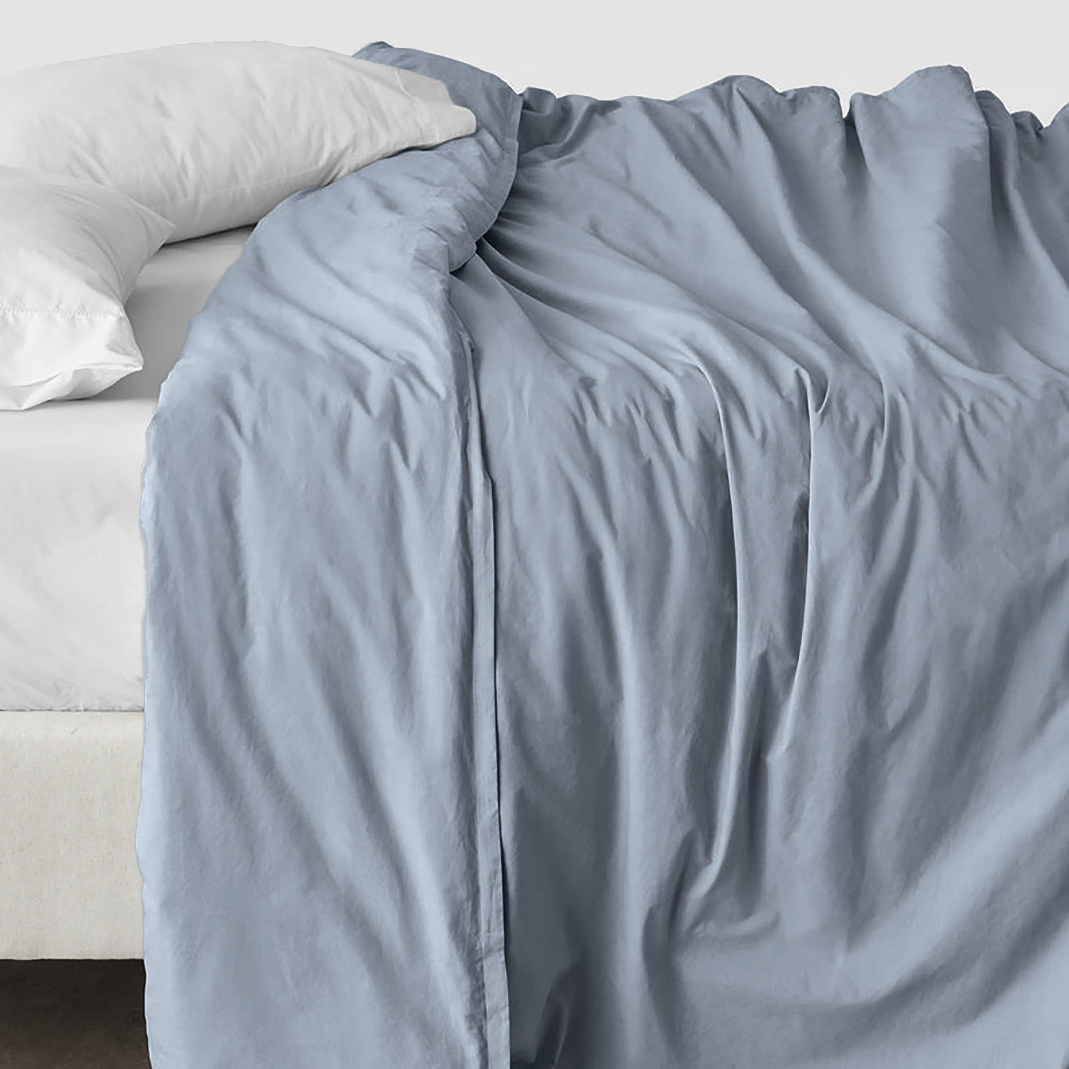 Organic Cotton Percale Duvet Cover in Terracotta - Image 7