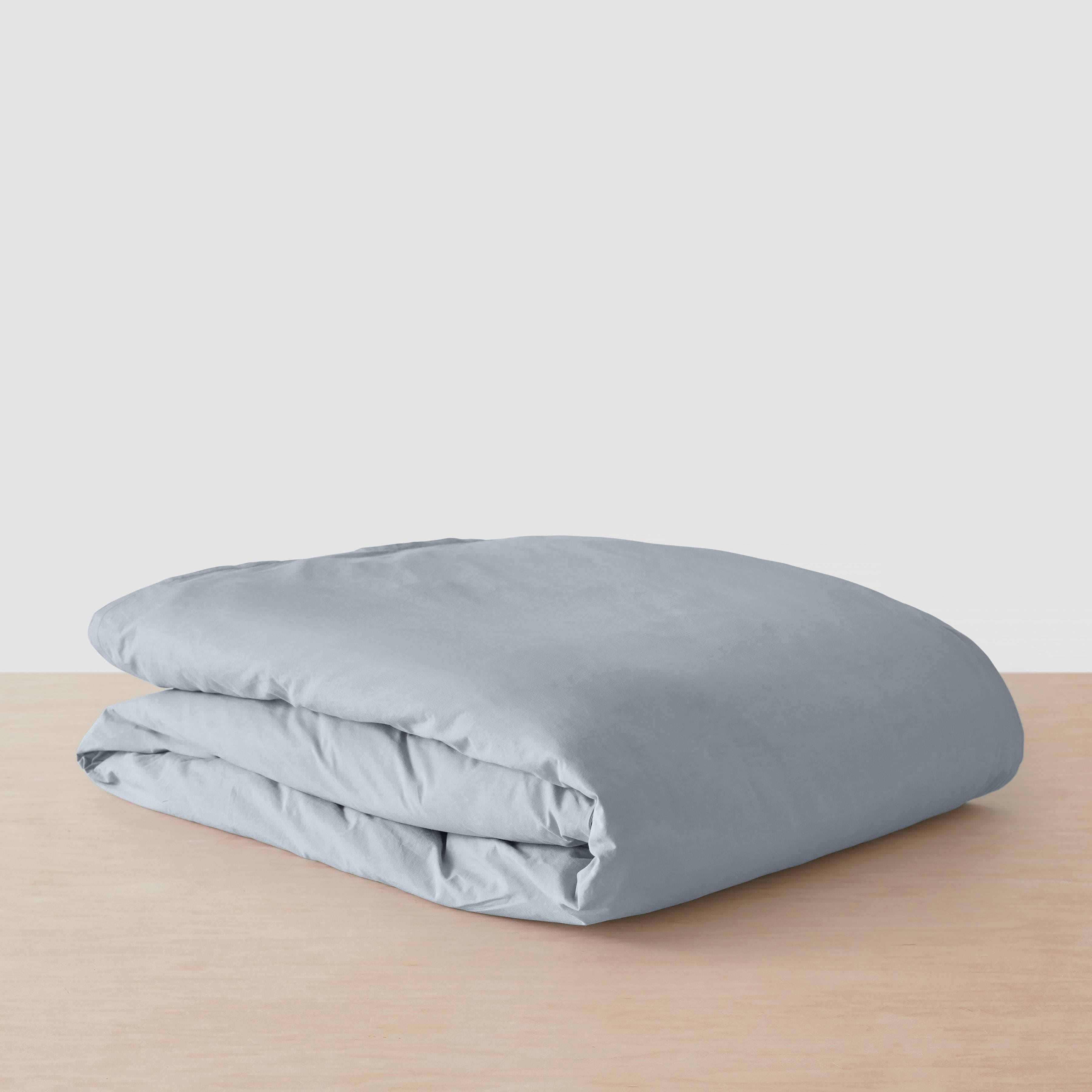 Organic Cotton Percale Duvet Cover in Terracotta - Image 11