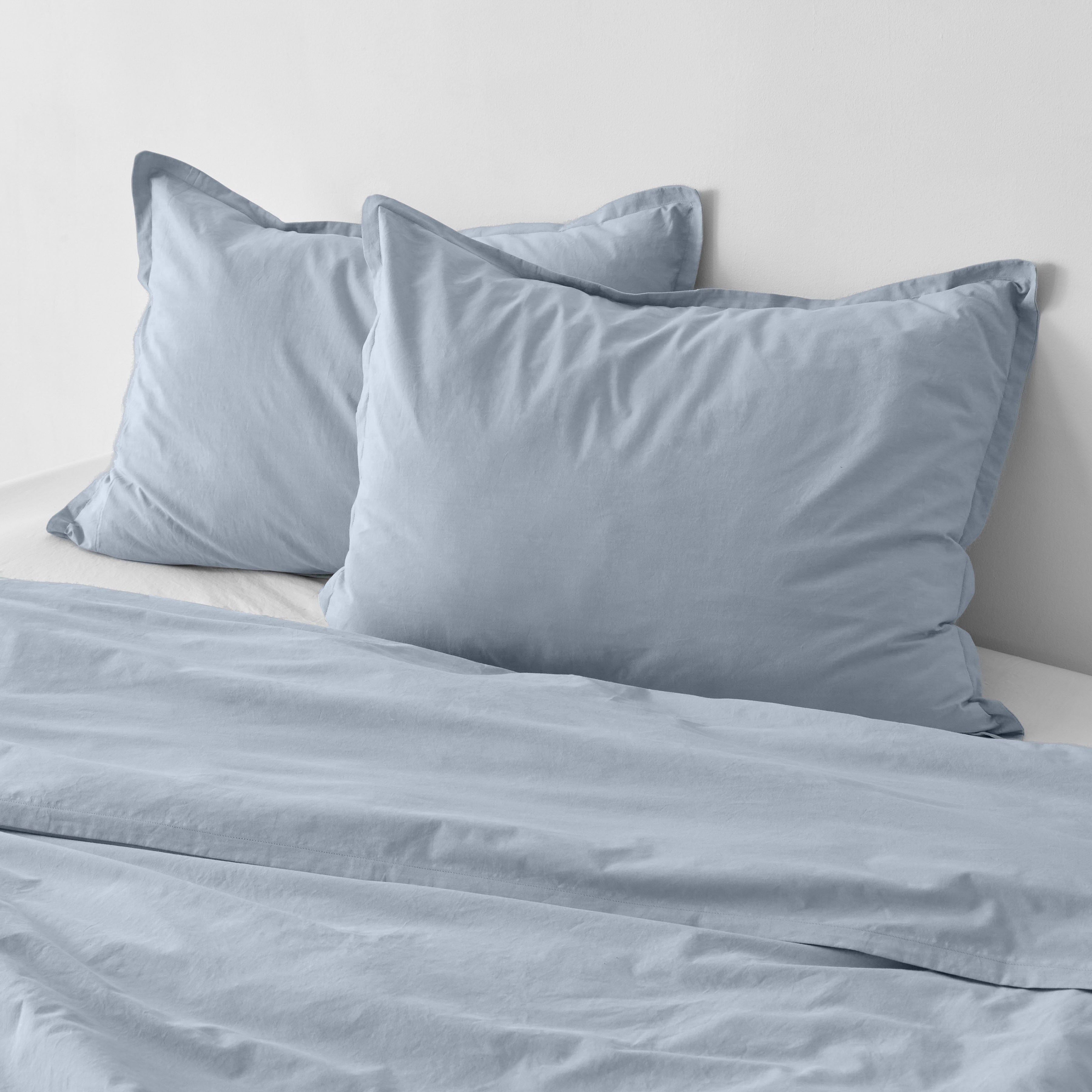 Organic Cotton Percale Euro Sham Set in Terracotta - Image 10