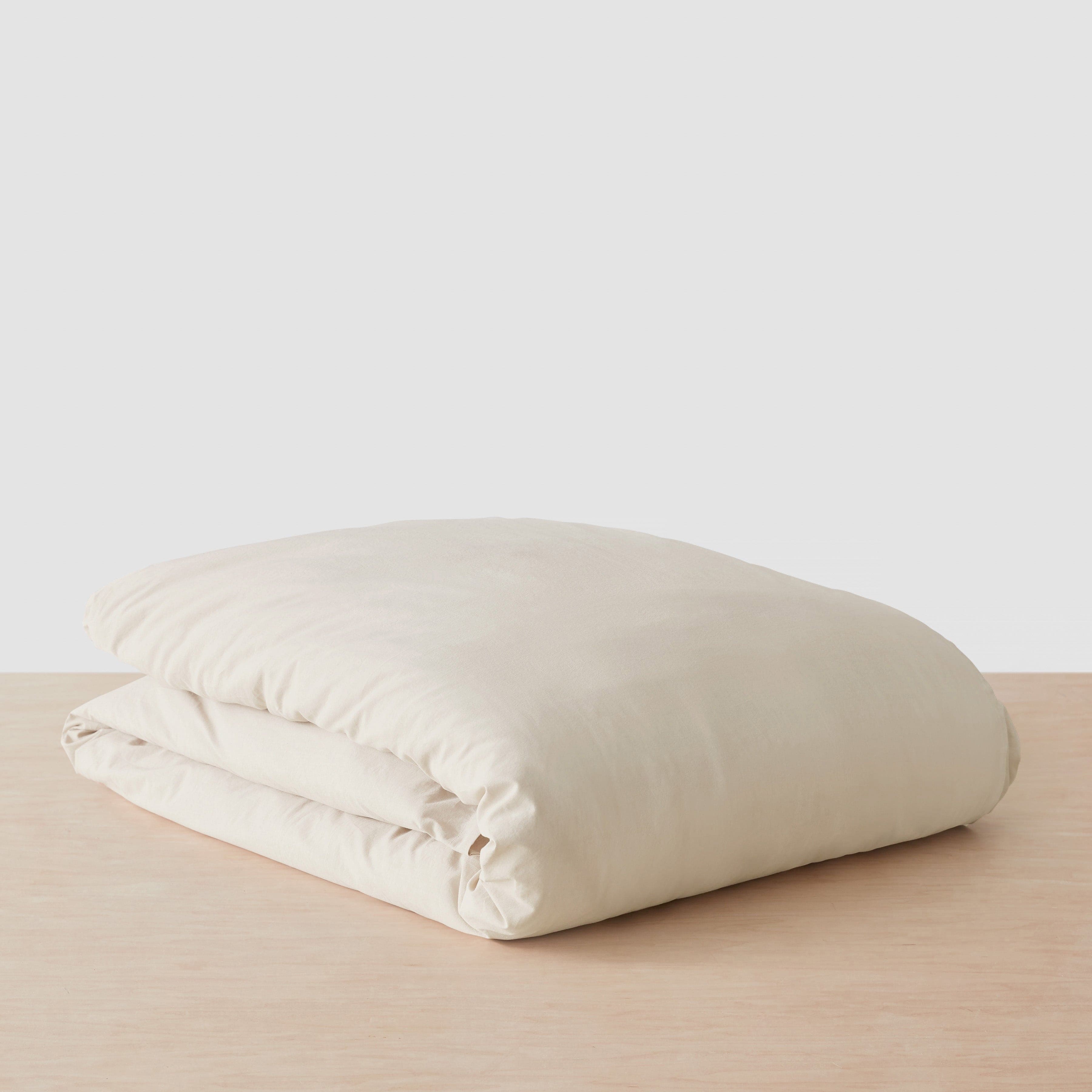 Organic Cotton Percale Duvet Cover in Terracotta - Image 4