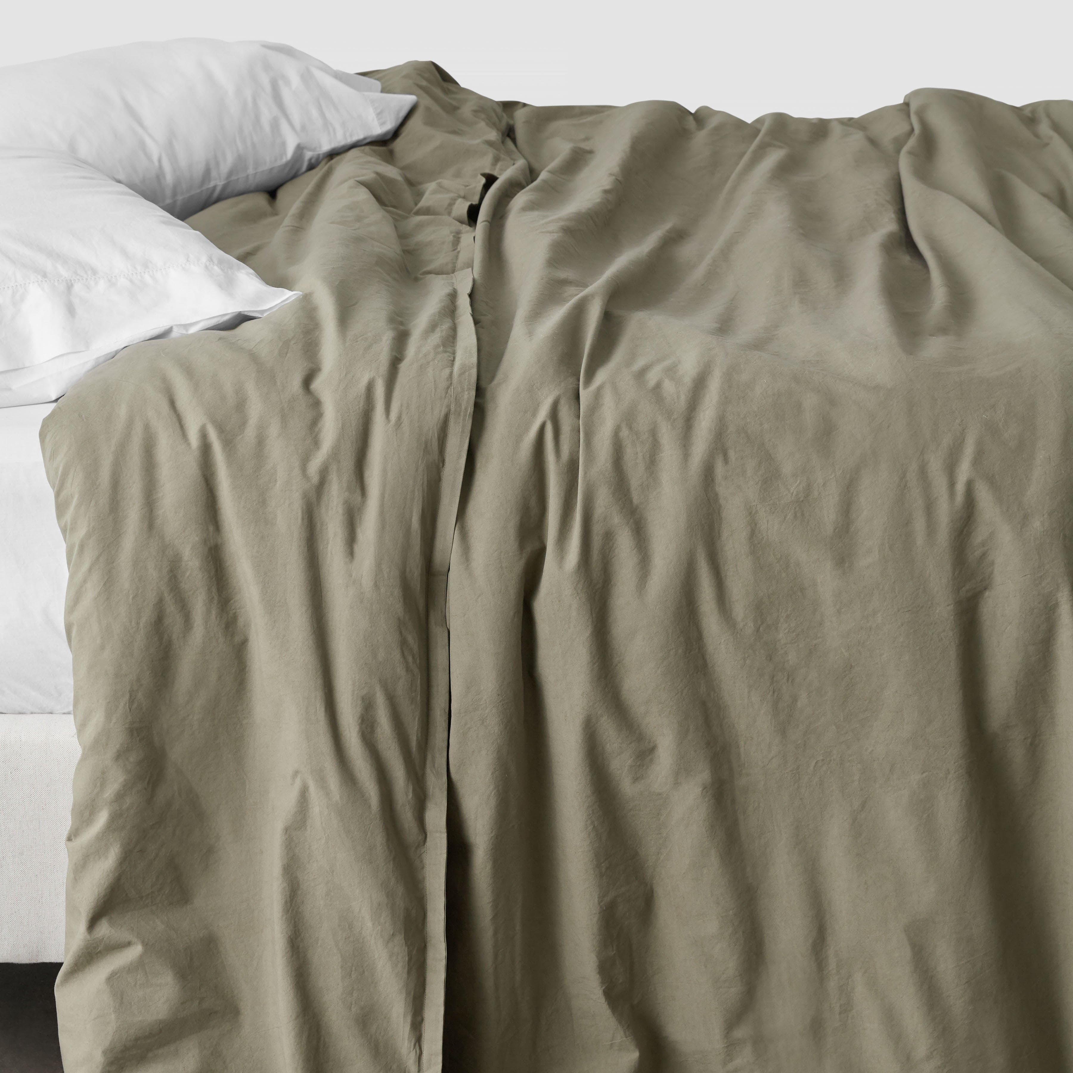 Organic Cotton Percale Duvet Cover in Terracotta - Image 35