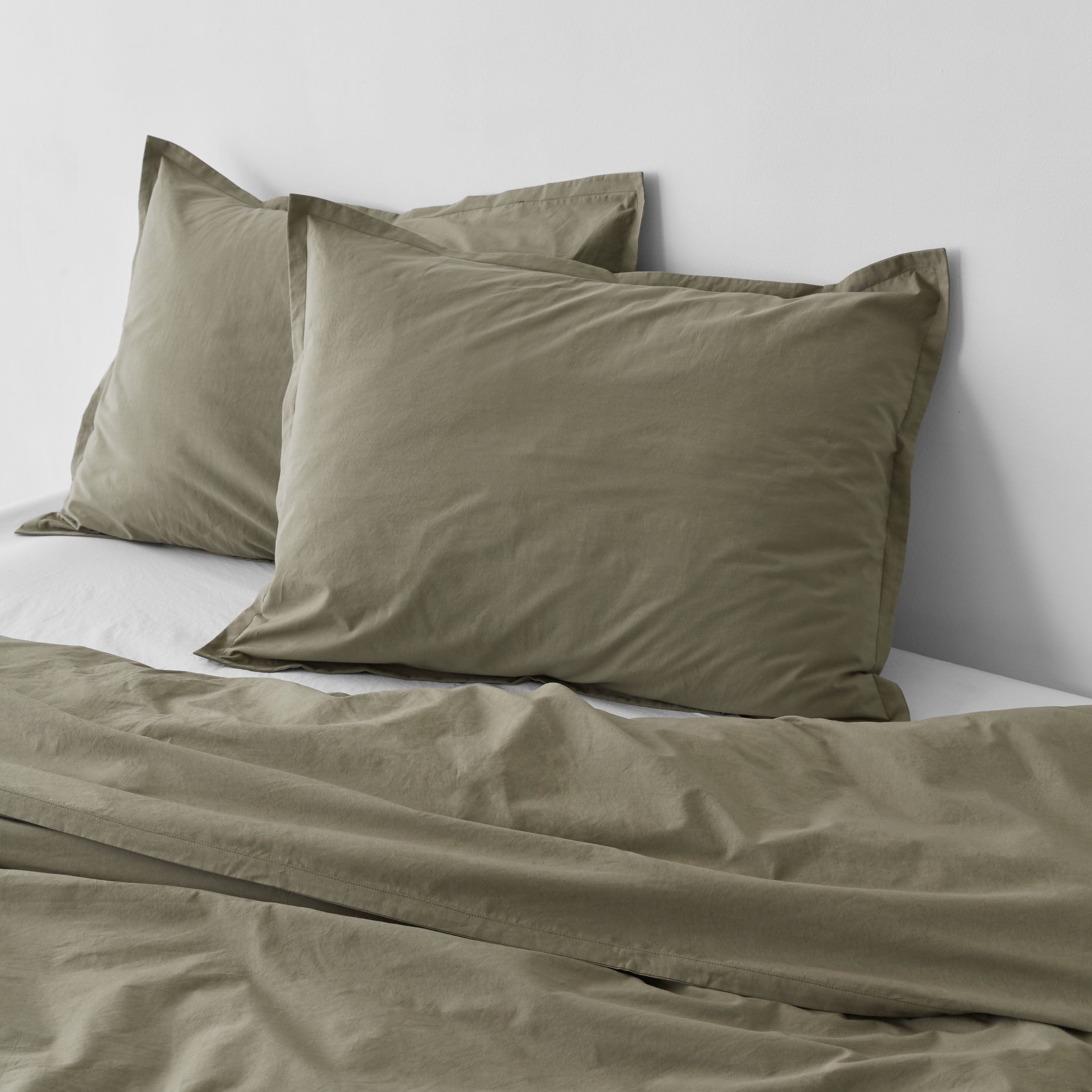 Organic Cotton Percale Duvet Cover in Terracotta - Image 39