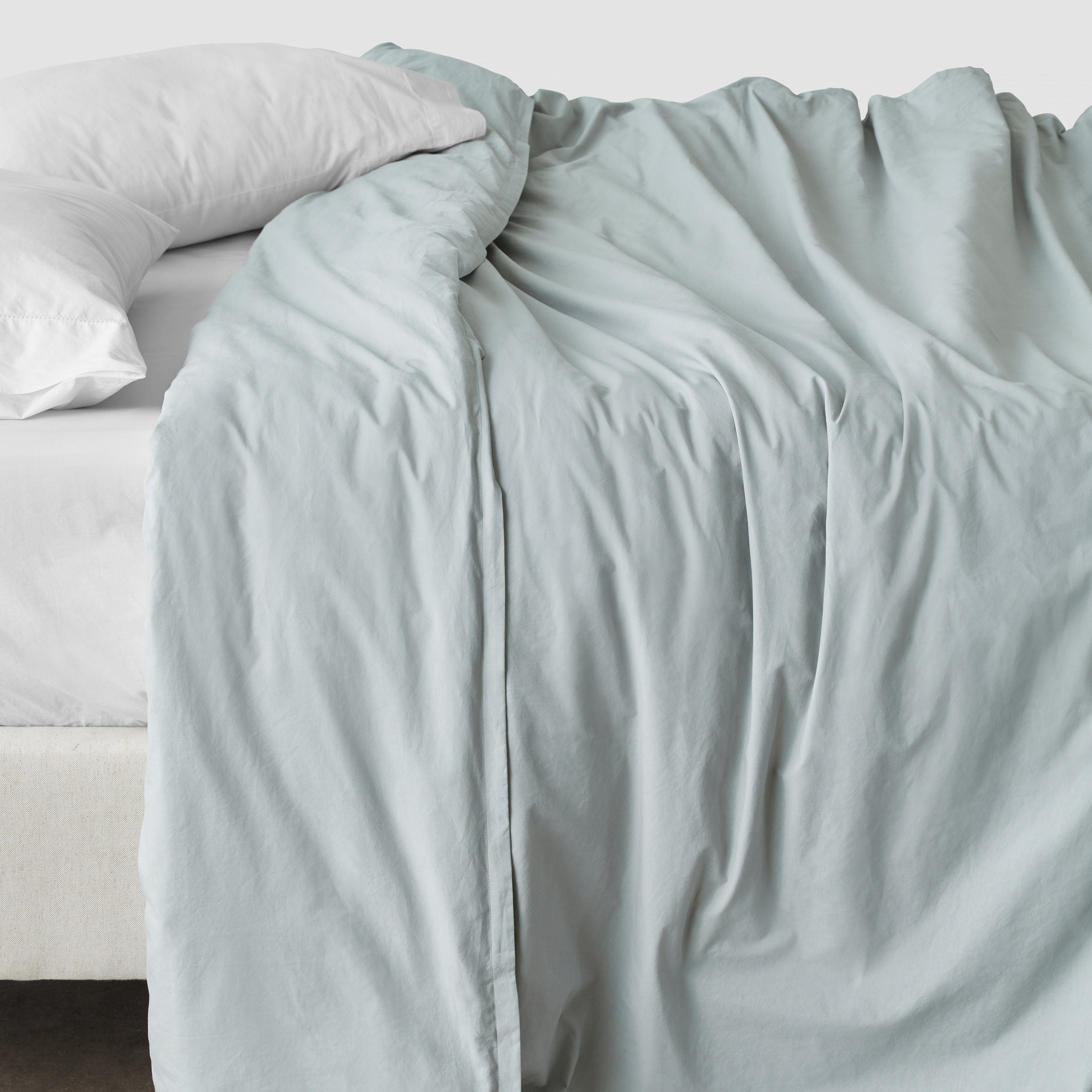 Organic Cotton Percale Duvet Cover in Terracotta - Image 16