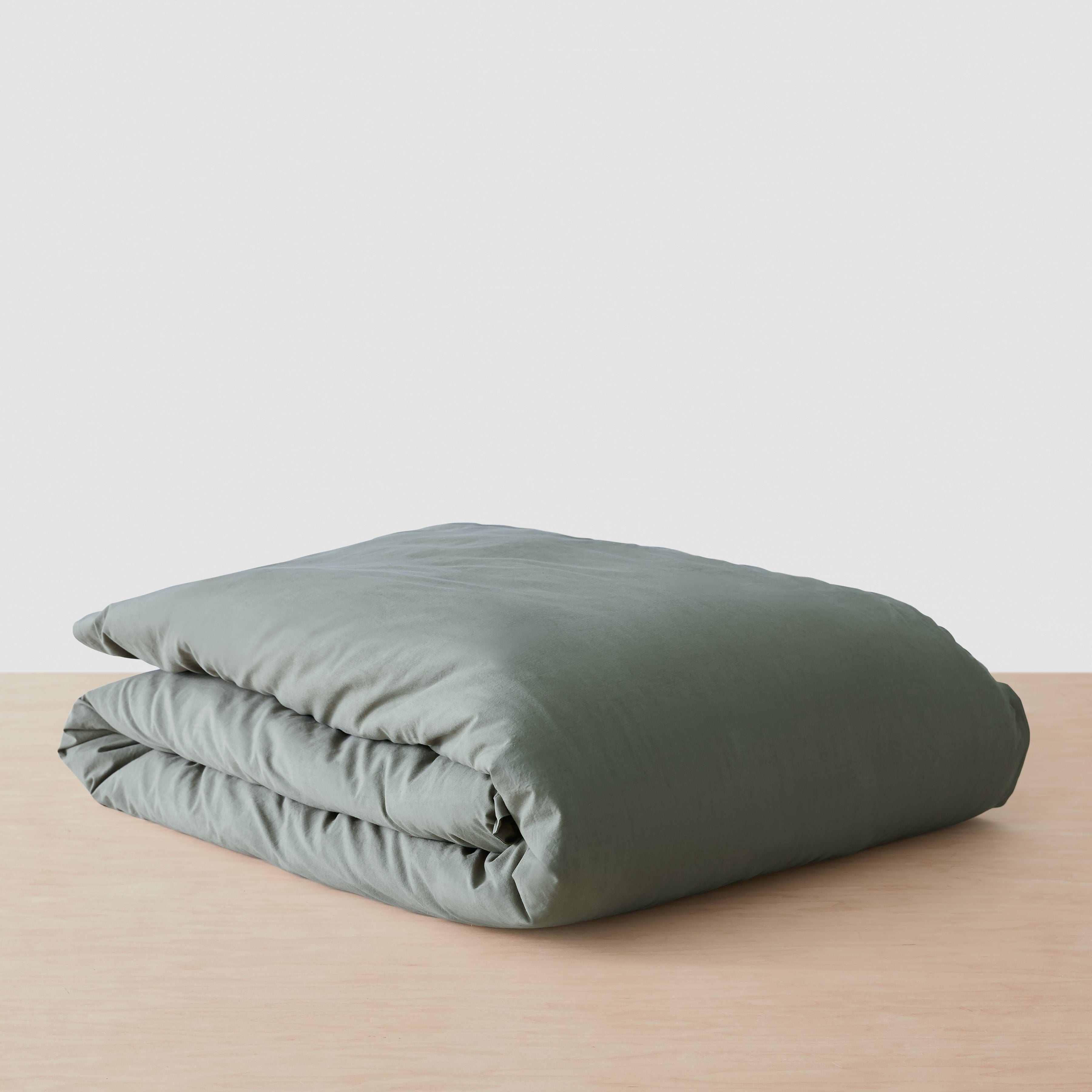 Organic Cotton Percale Duvet Cover in Terracotta - Image 13