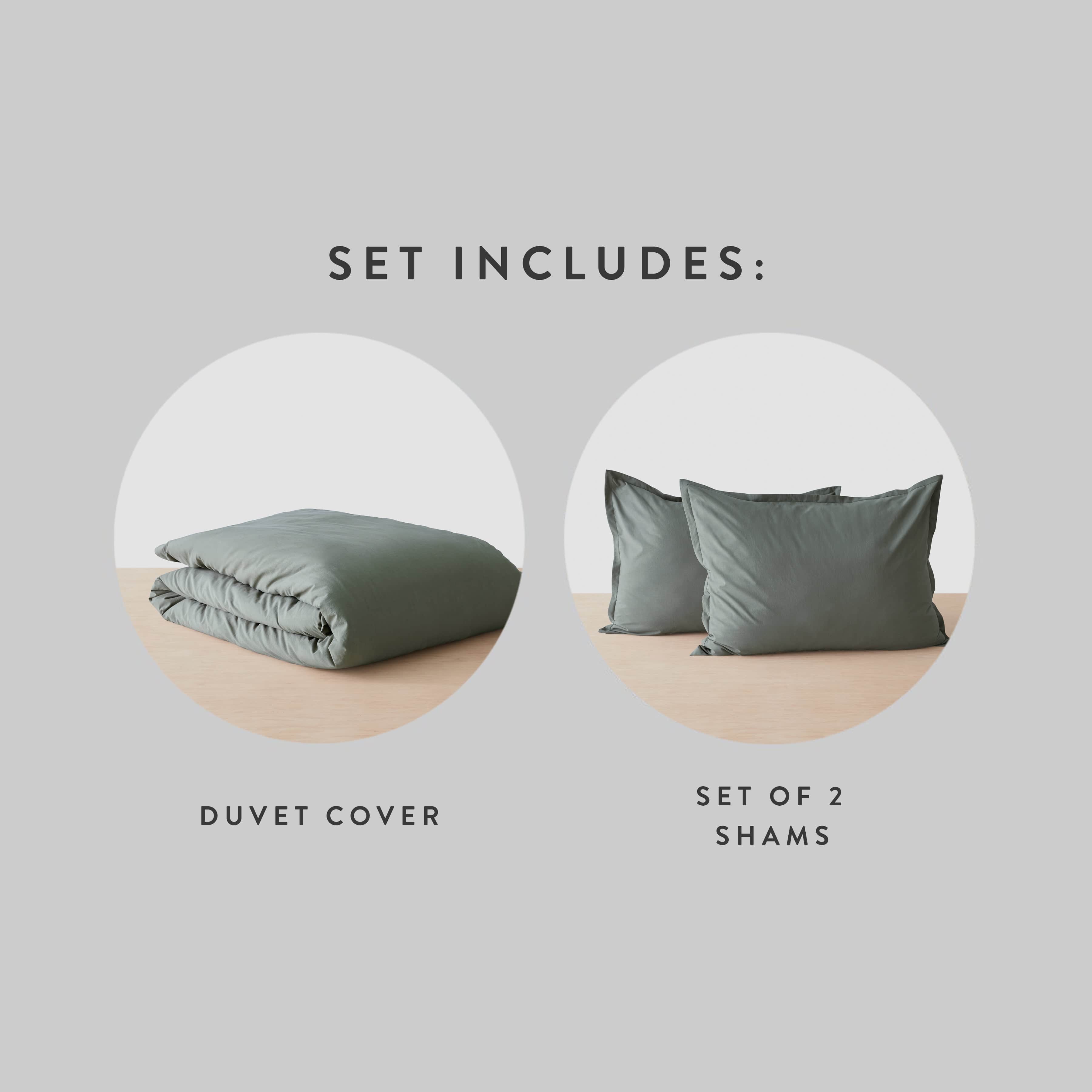 Organic Cotton Percale Duvet Cover in Terracotta - Image 43