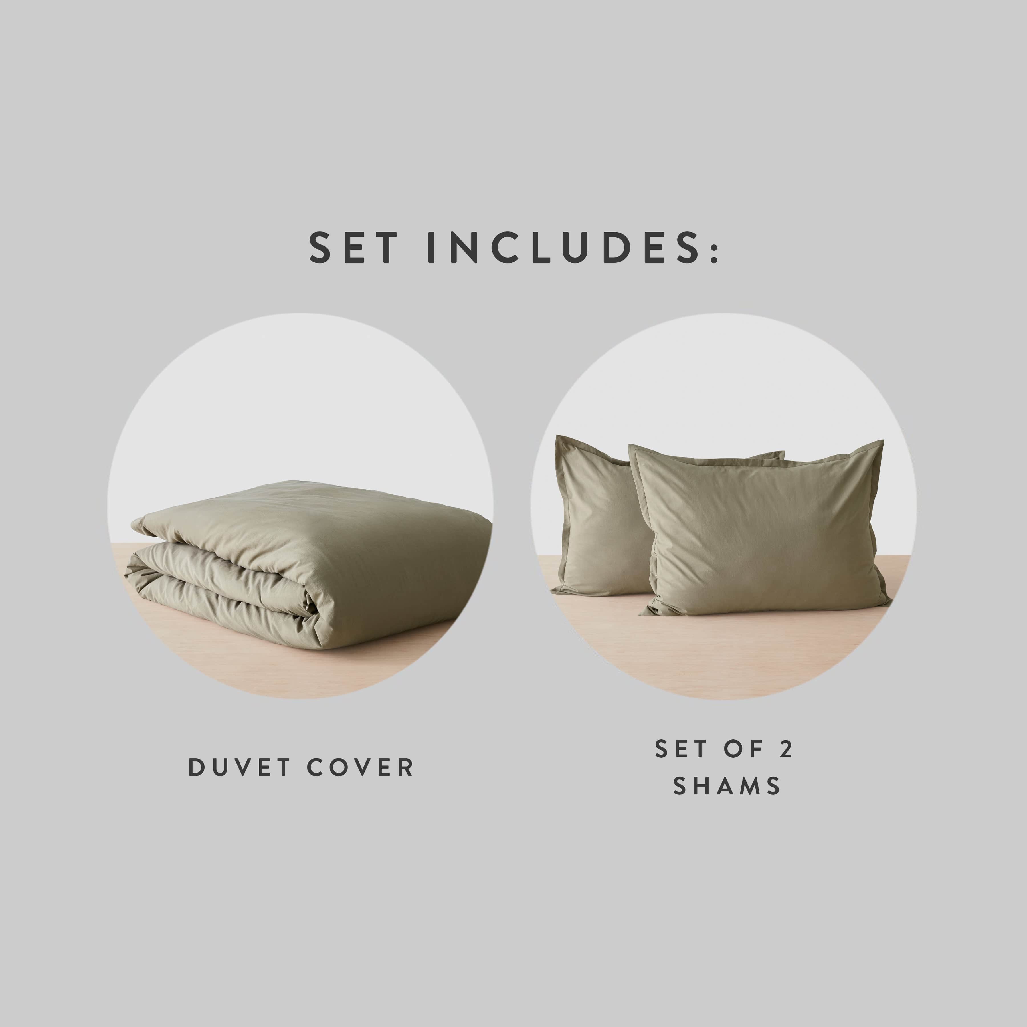 Organic Cotton Percale Duvet Cover in Terracotta - Image 42