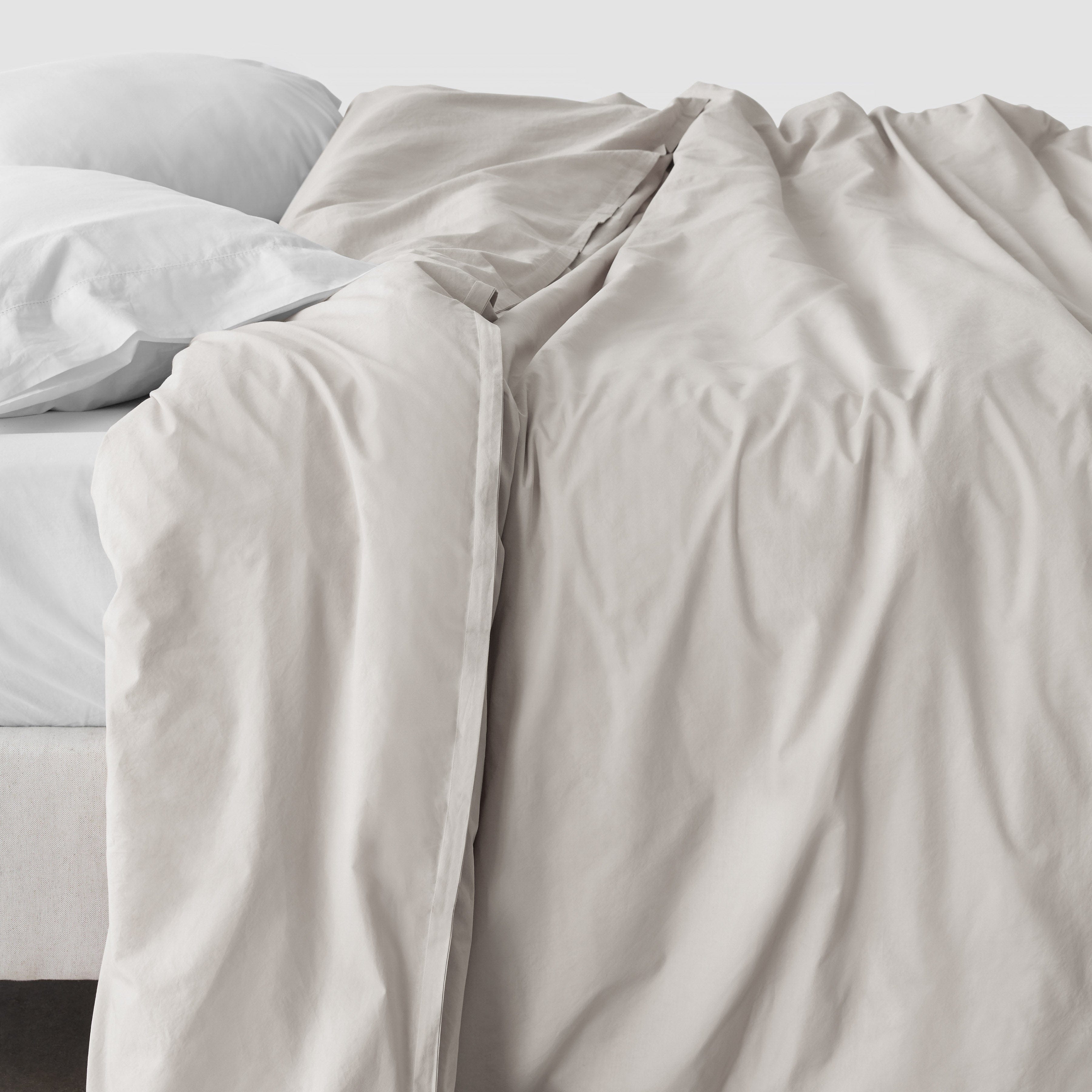 Organic Cotton Percale Duvet Cover in Terracotta - Image 22