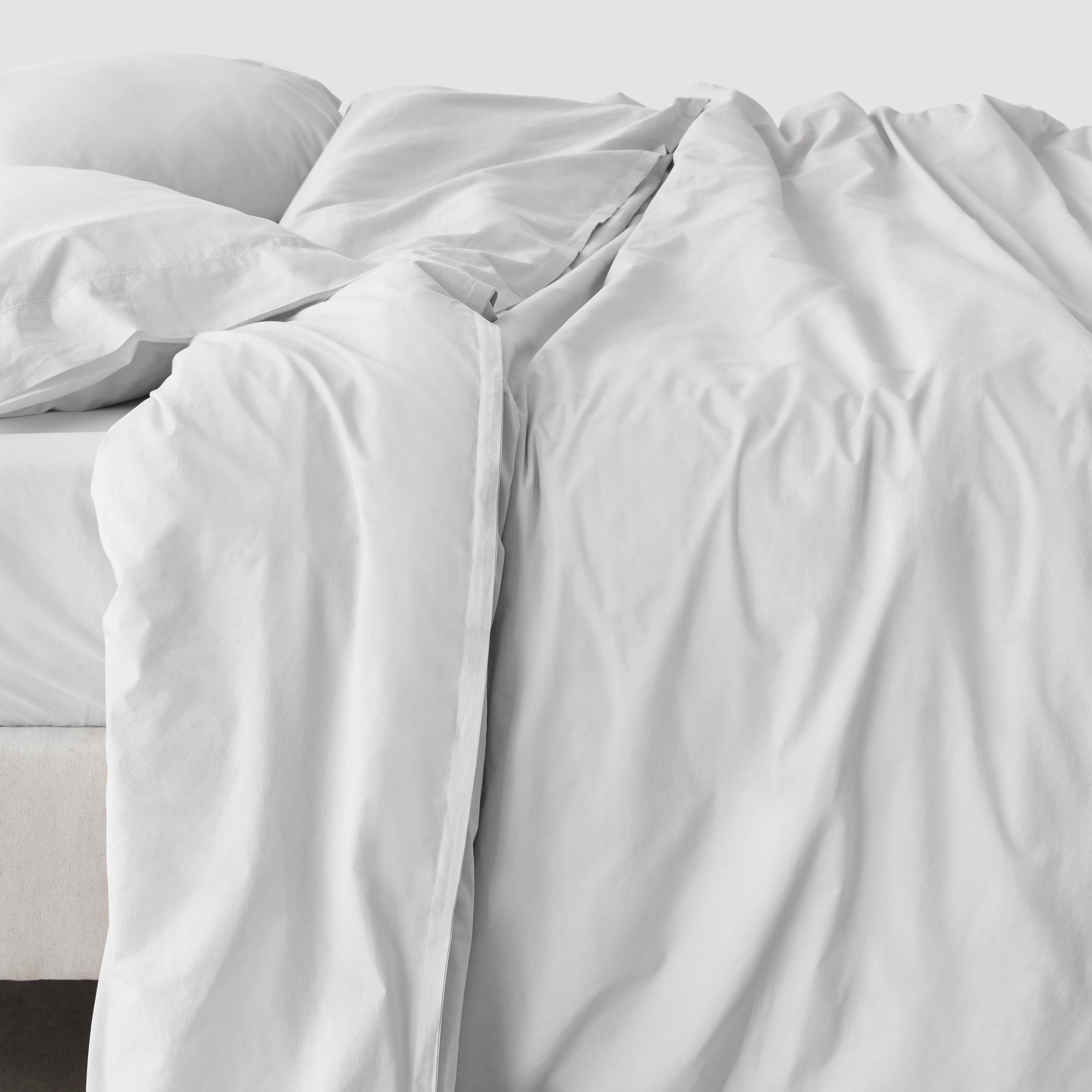 Organic Cotton Percale Duvet Cover in Terracotta - Image 26