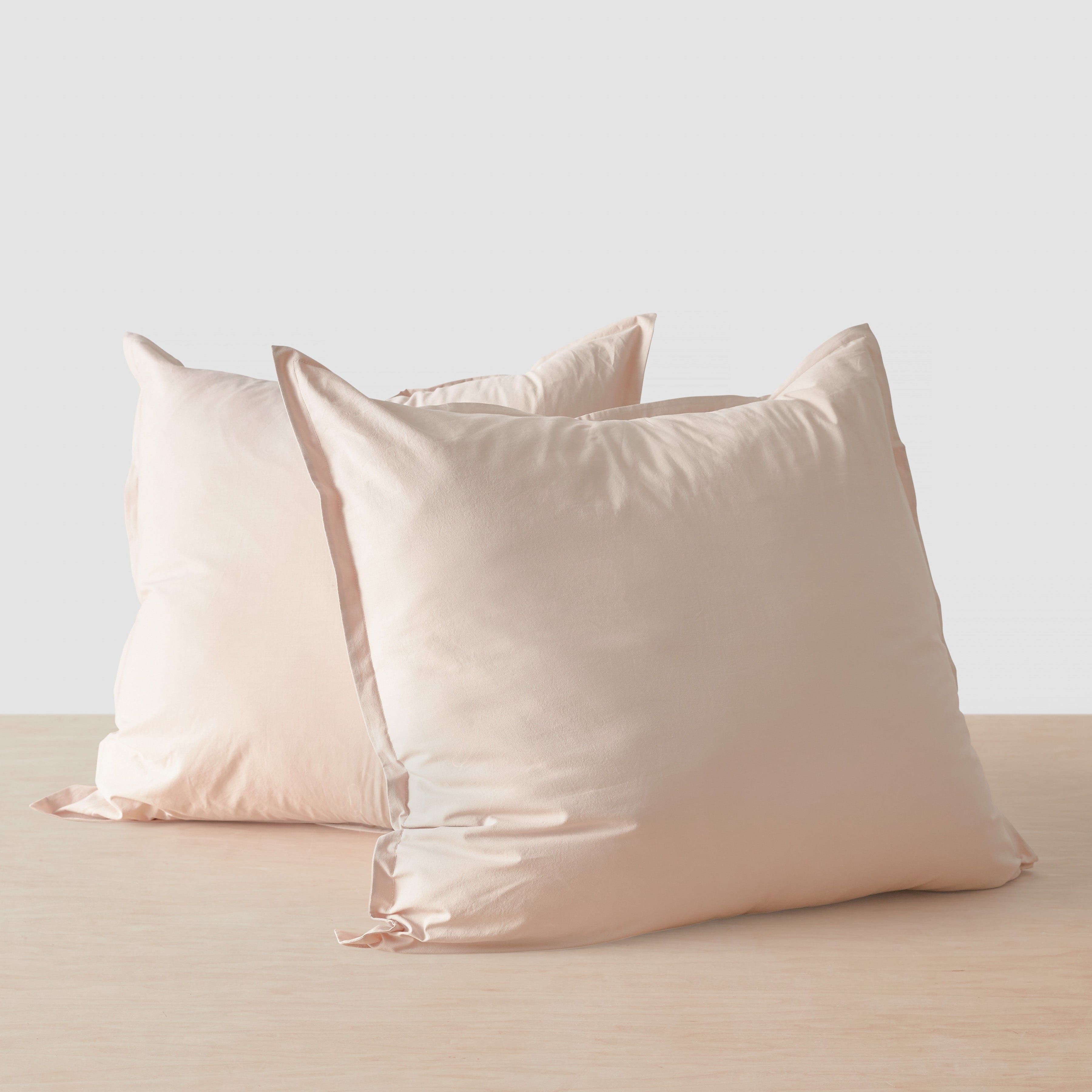 Organic Cotton Percale Euro Sham Set in Terracotta - Image 20