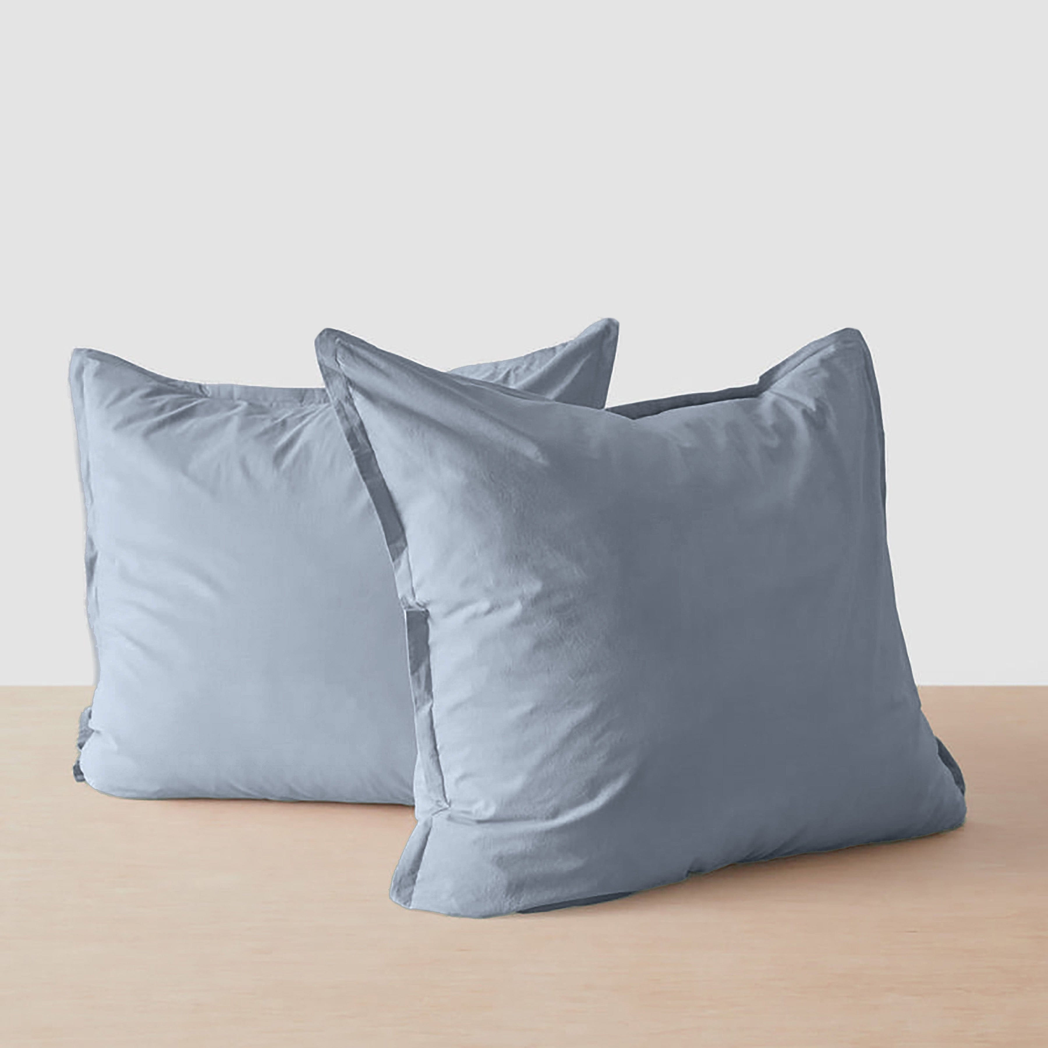 Organic Cotton Percale Euro Sham Set in Terracotta - Image 9