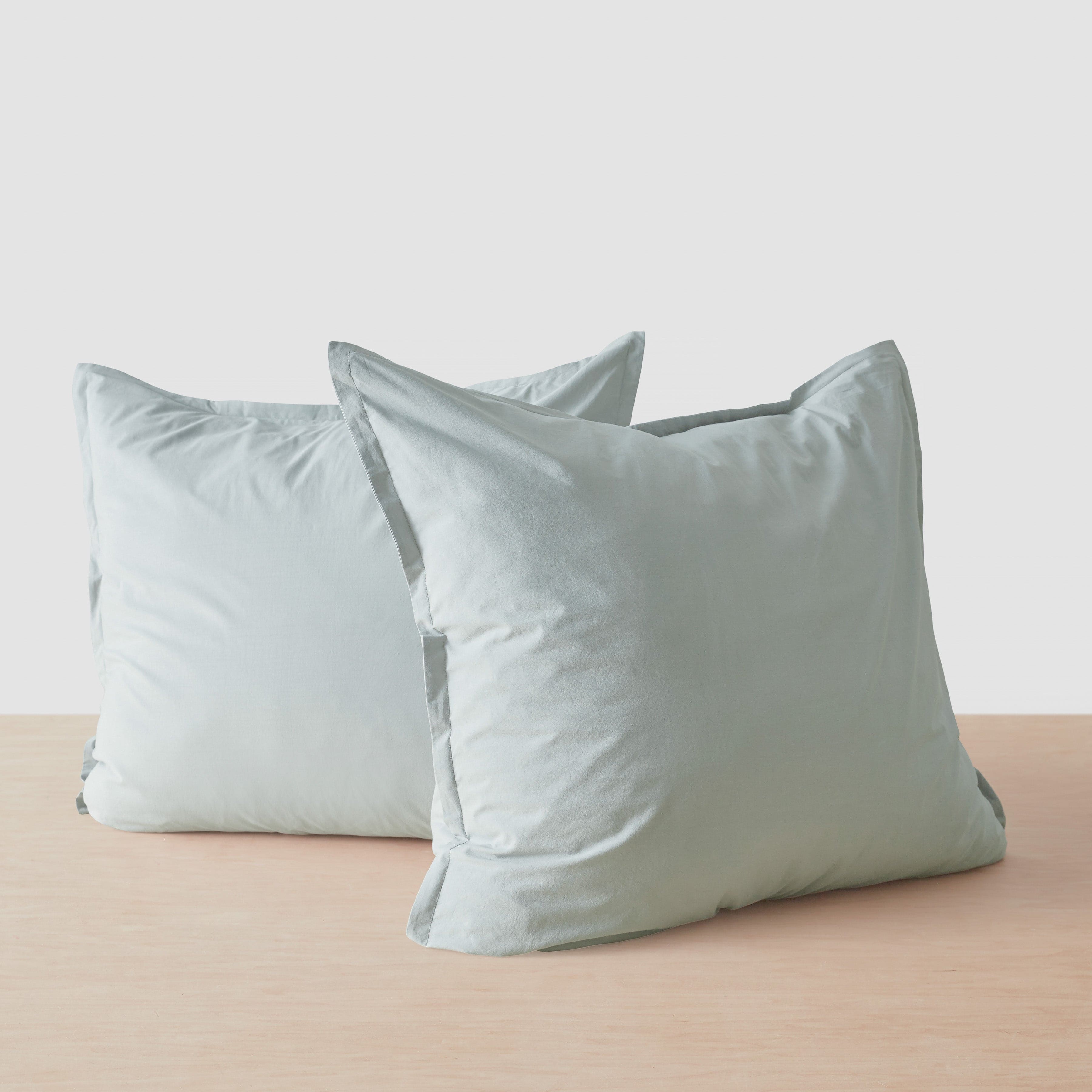 Organic Cotton Percale Euro Sham Set in Terracotta - Image 16