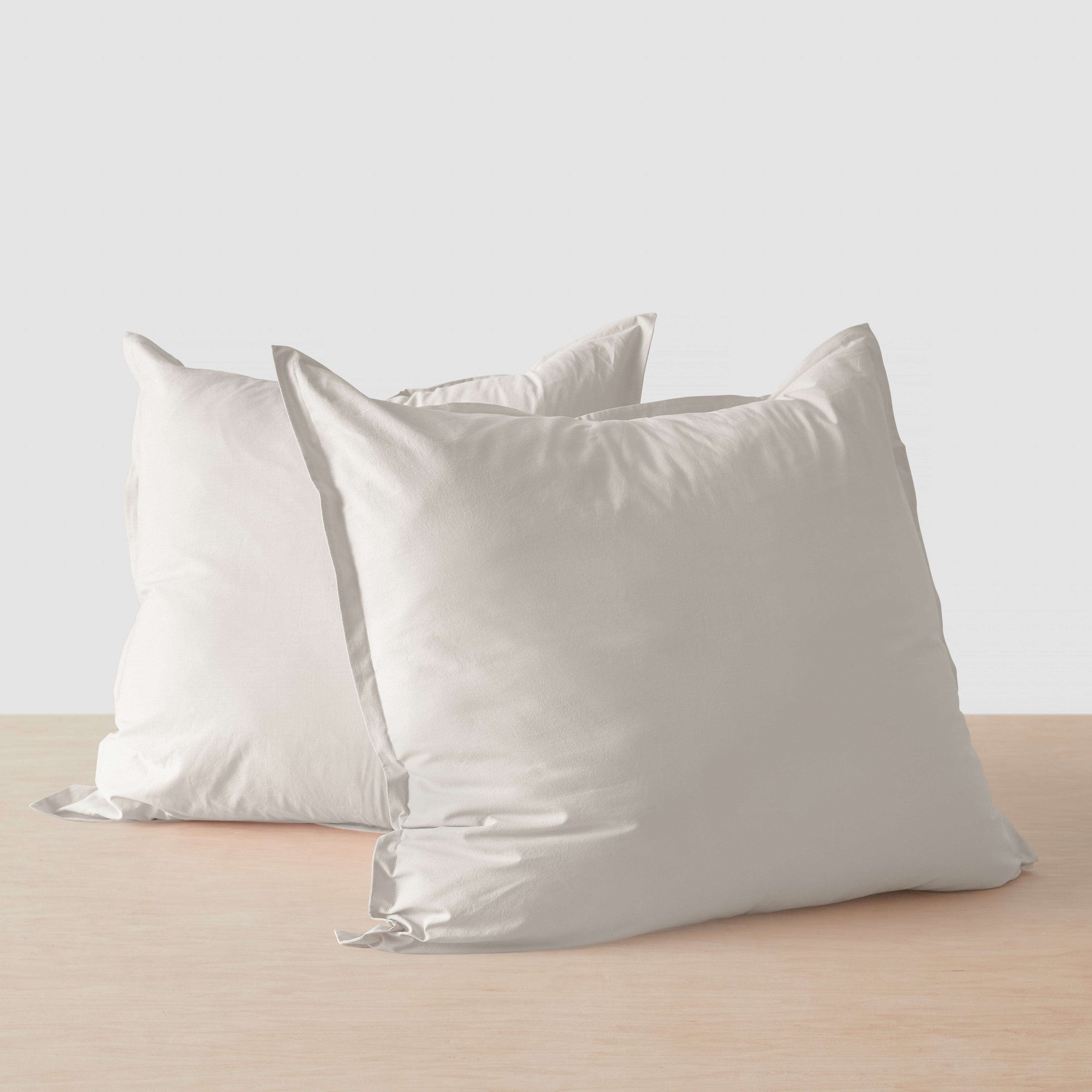 Organic Cotton Percale Euro Sham Set in Terracotta - Image 7