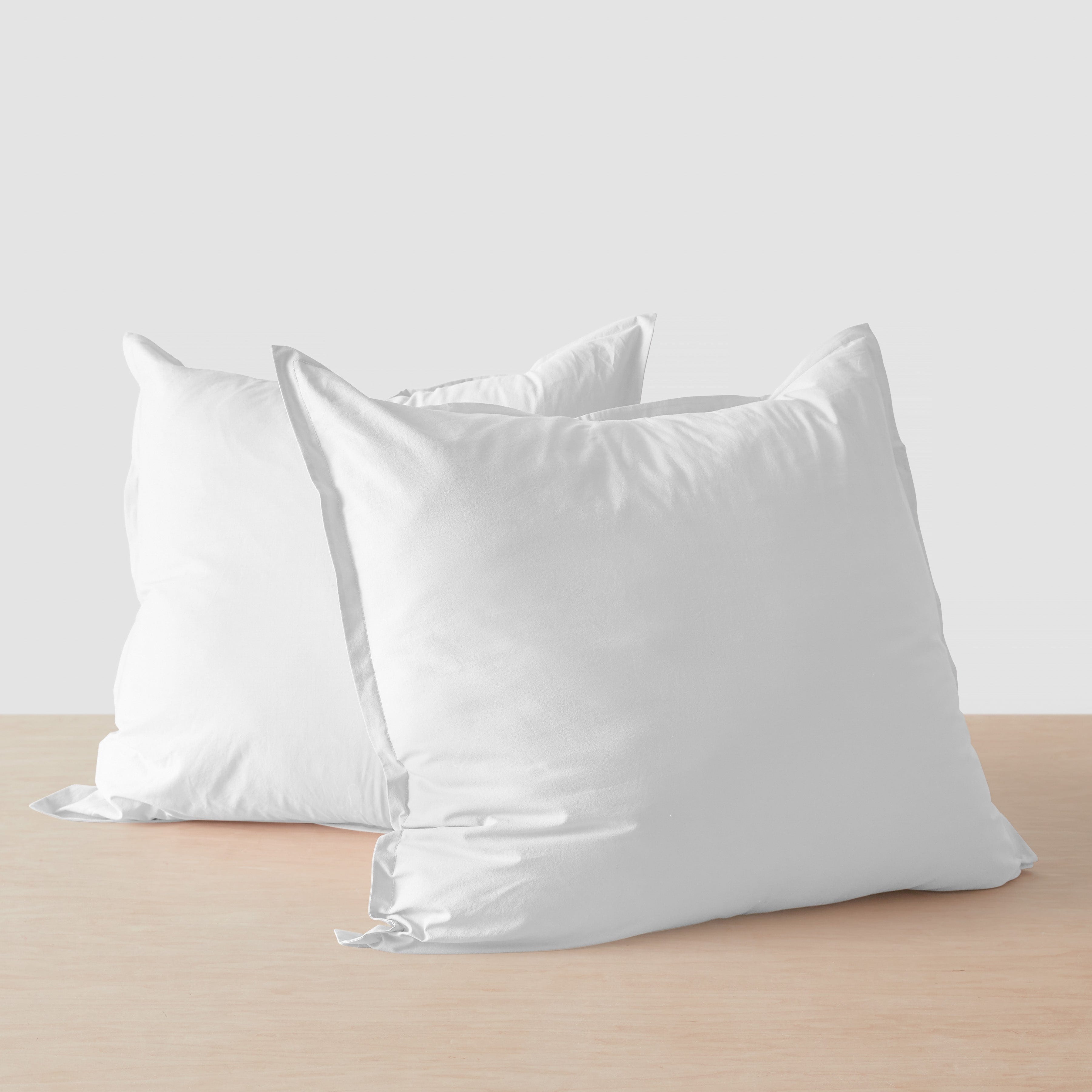 Organic Cotton Percale Euro Sham Set in Terracotta - Image 5