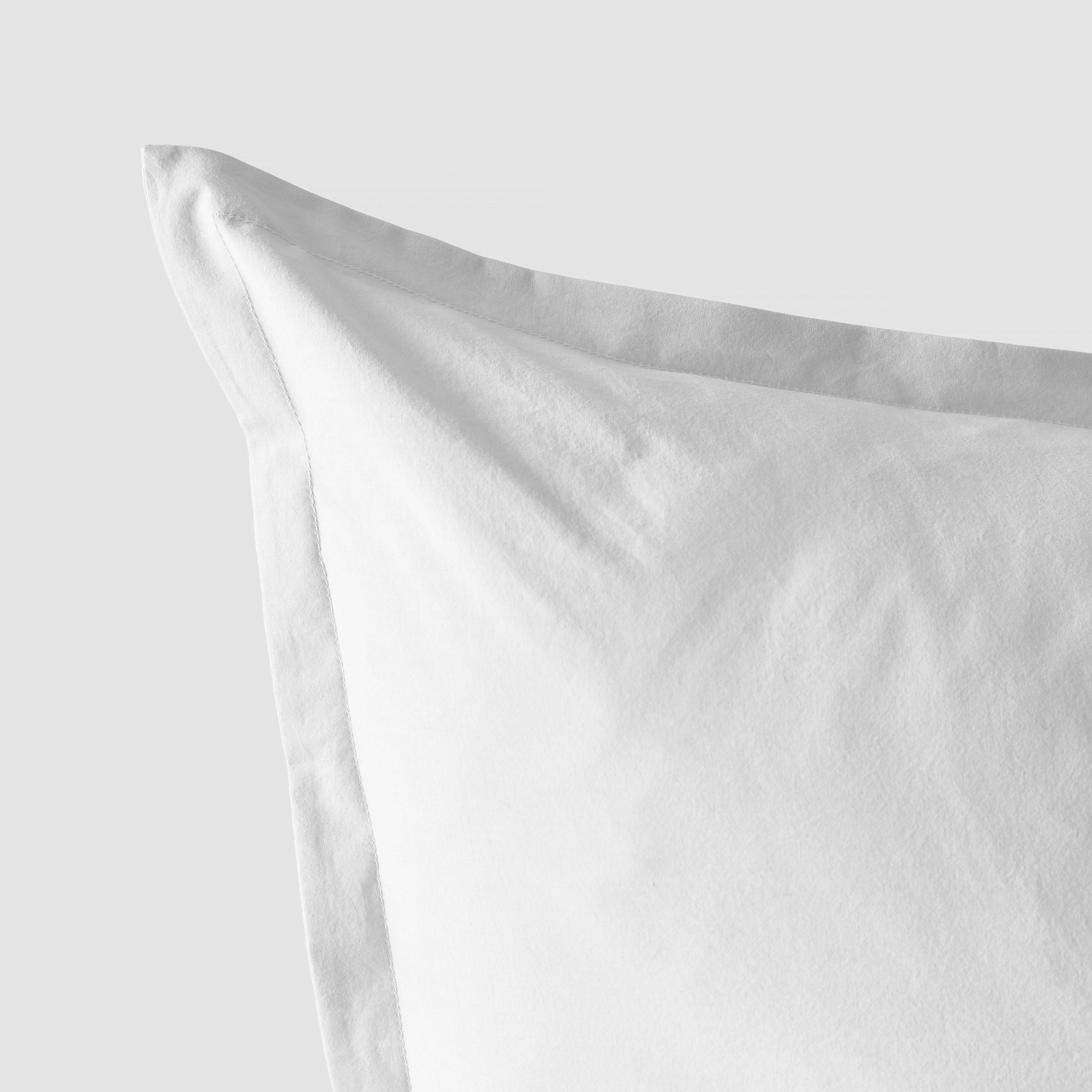 Organic Cotton Percale Euro Sham Set in Terracotta - Image 6