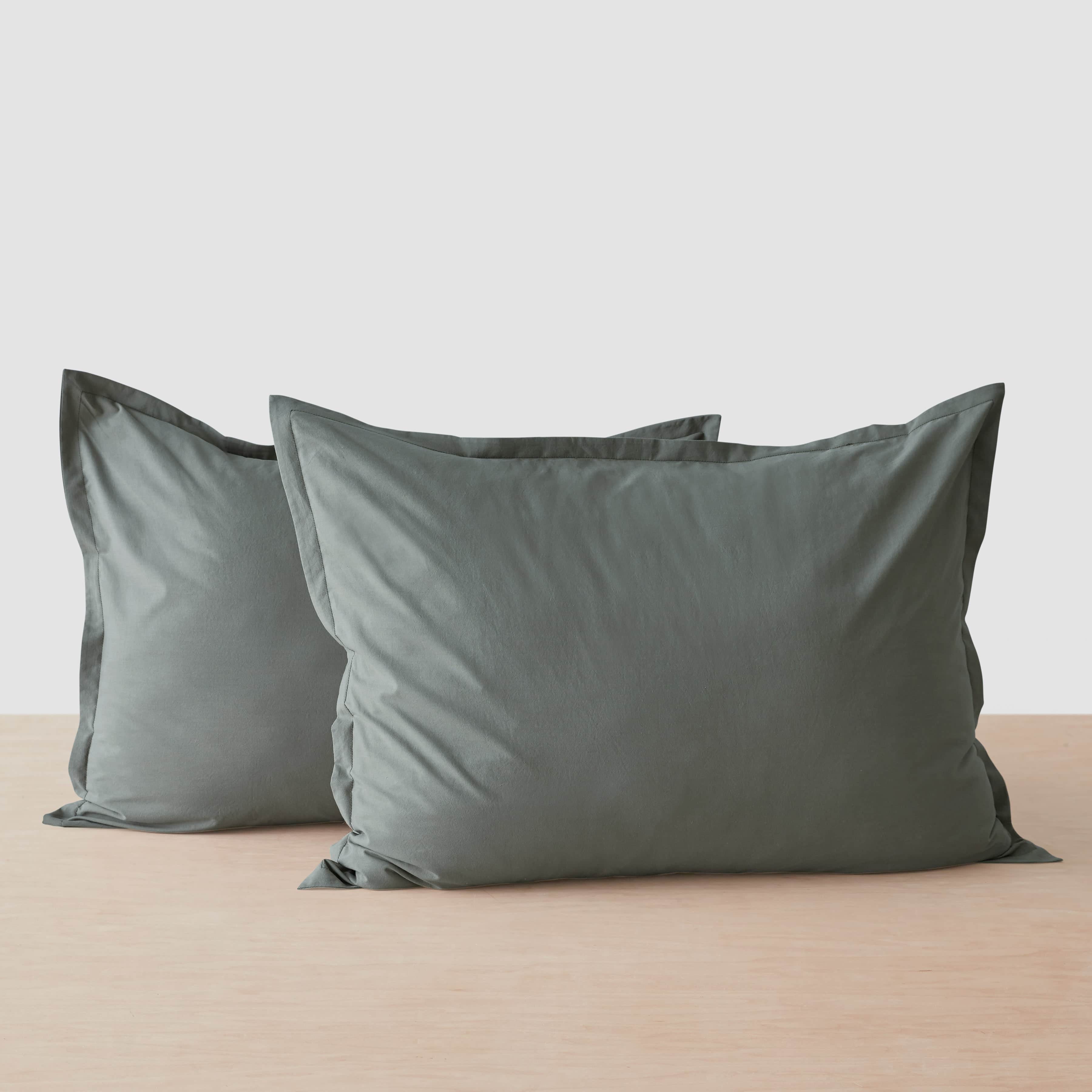 Organic Cotton Percale Sham Set in Terracotta - Image 3