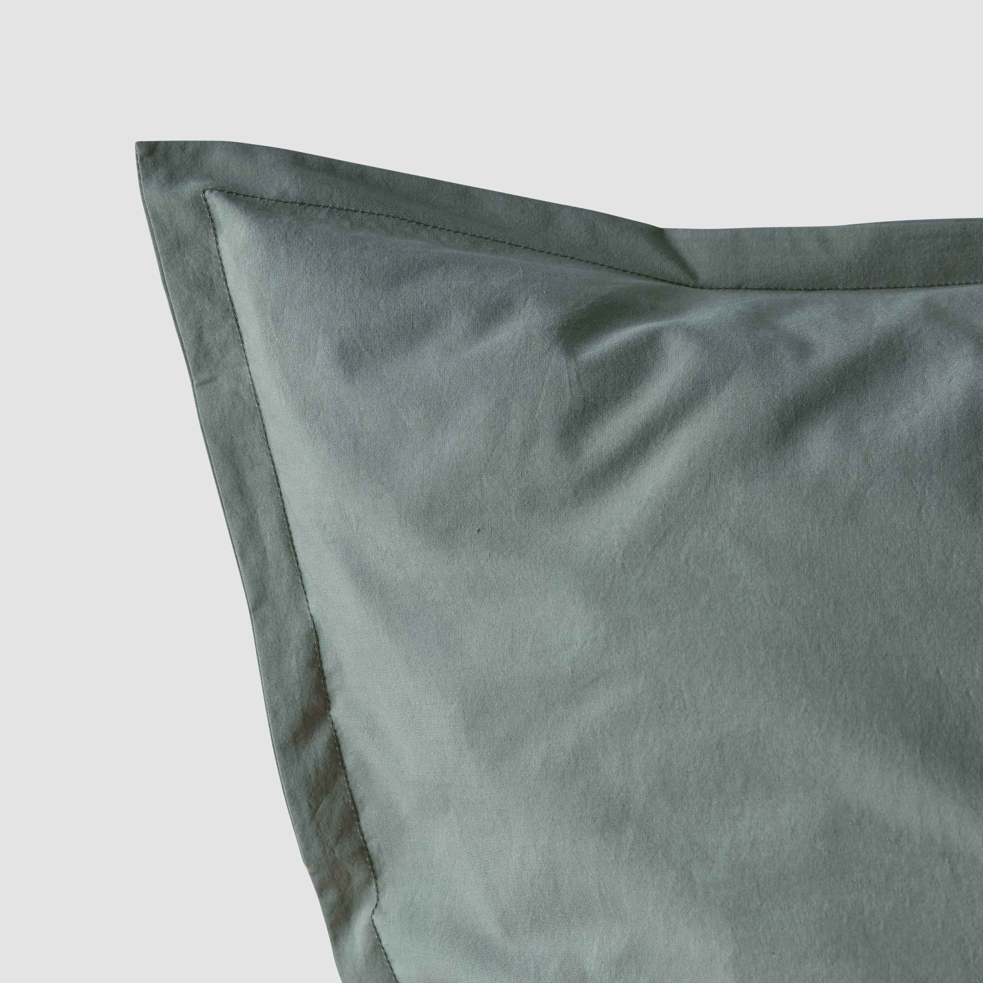 Organic Cotton Percale Sham Set in Terracotta - Image 5