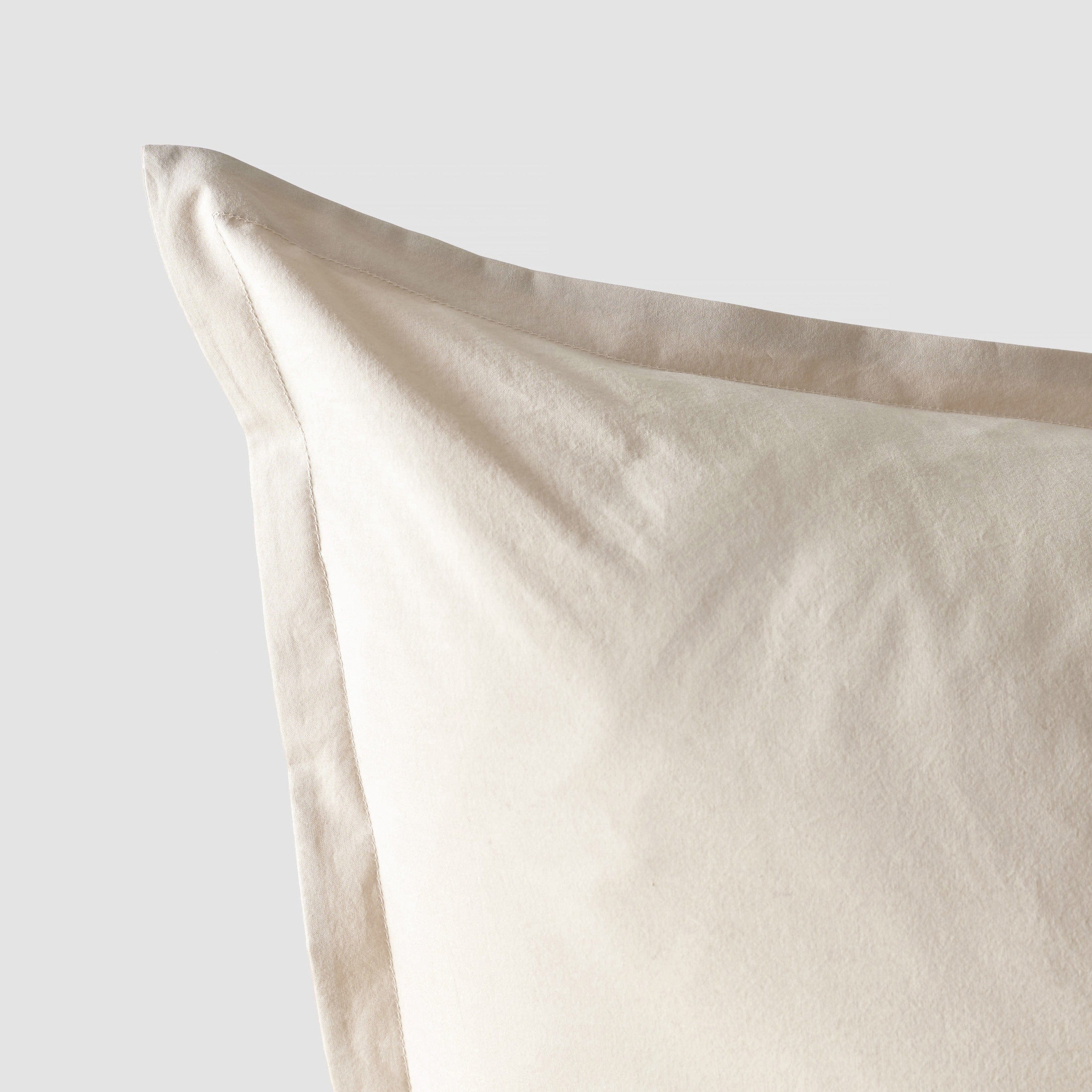 Organic Cotton Percale Euro Sham Set in Terracotta - Image 4