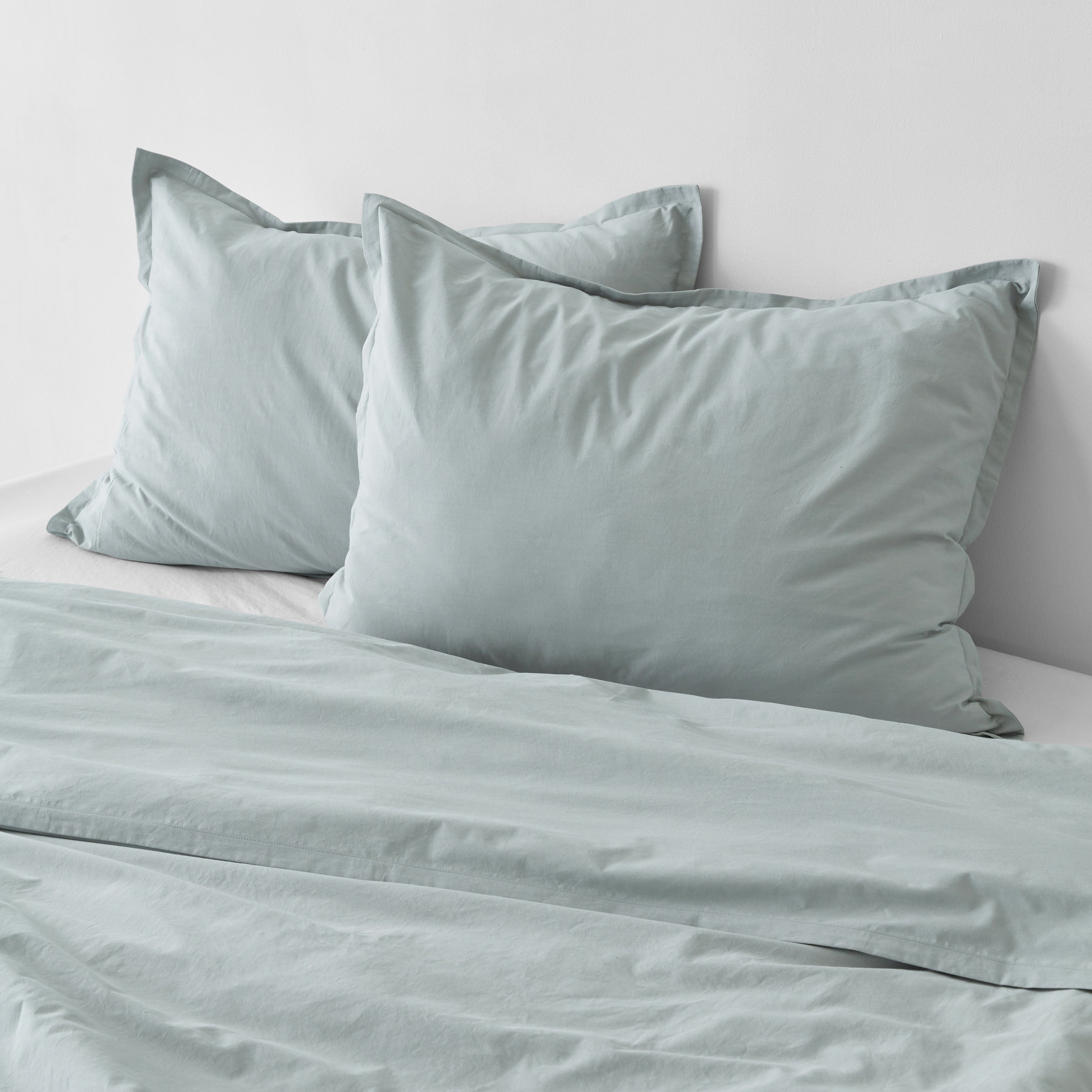 Organic Cotton Percale Sham Set in Terracotta - Image 13