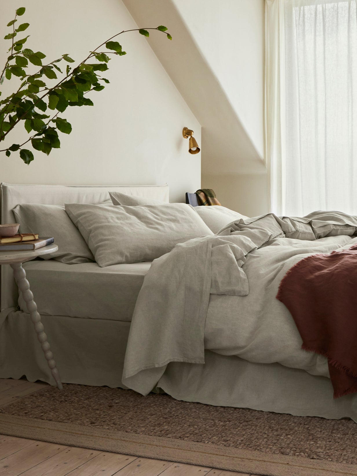 Oatmeal Linen Duvet Cover Collection - Image 2