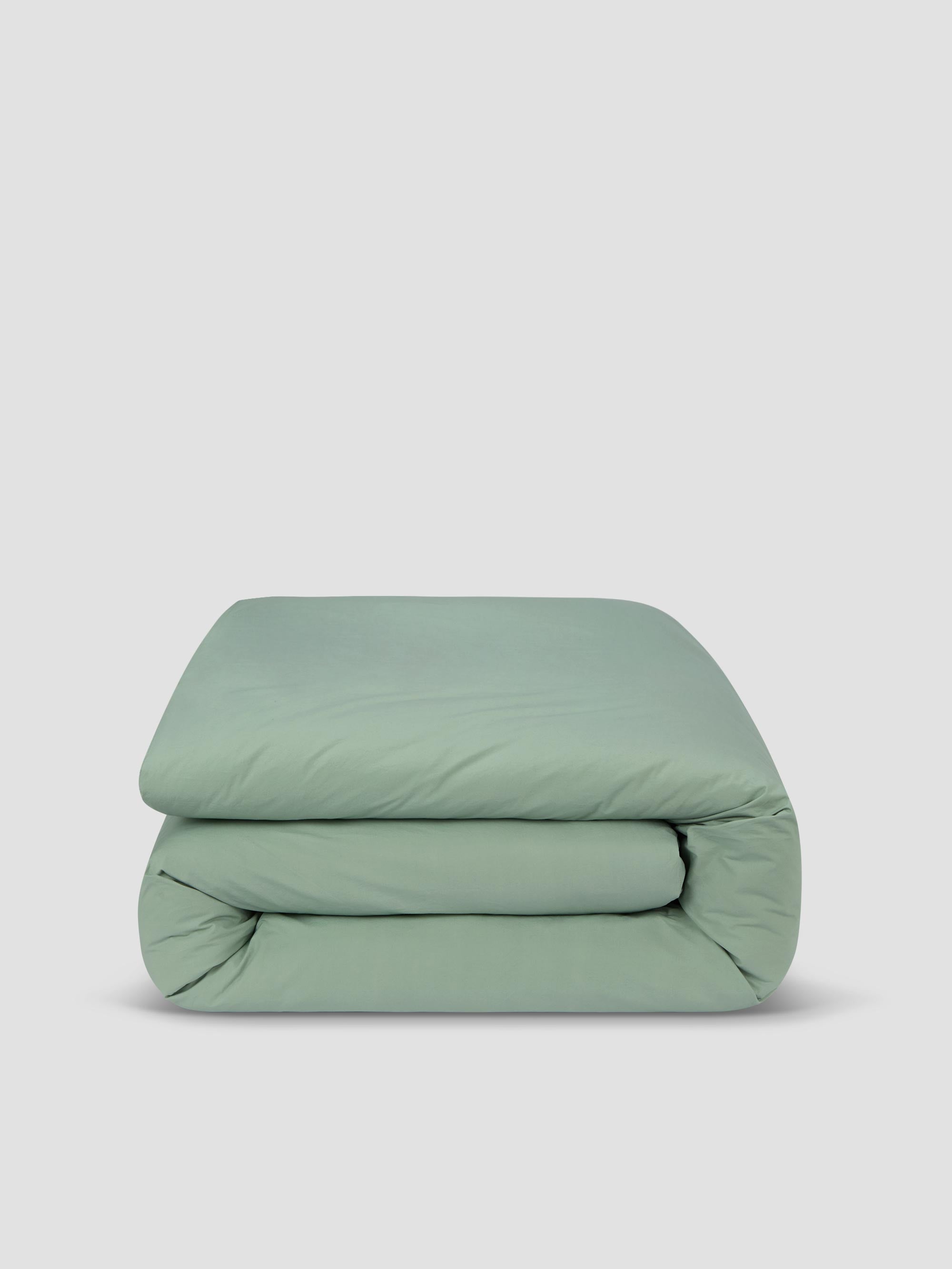 Mellow Green Cotton Duvet Cover Collection - Image 3