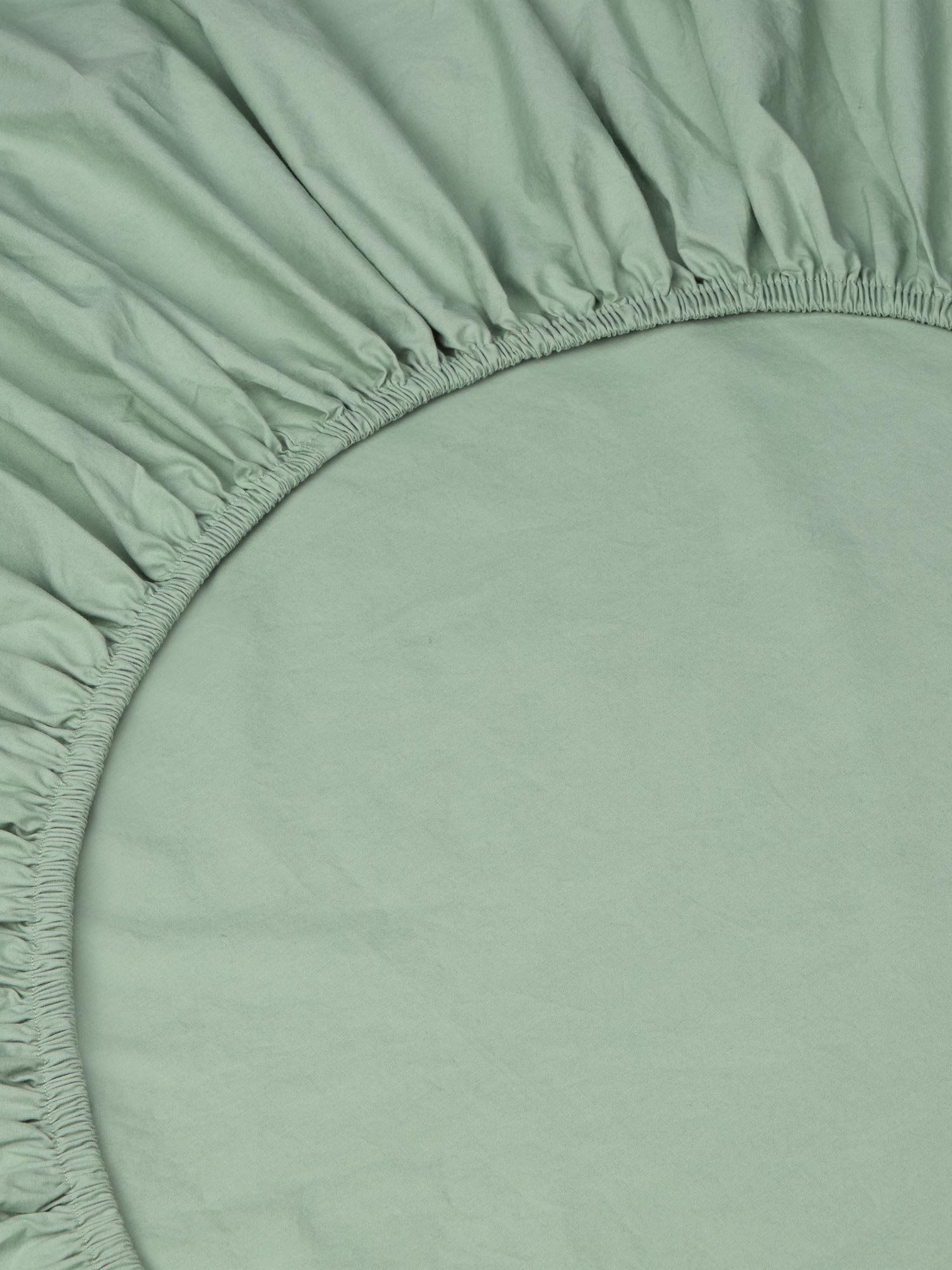 Mellow Green Cotton Fitted Sheet Collection Style 2 - Image 2