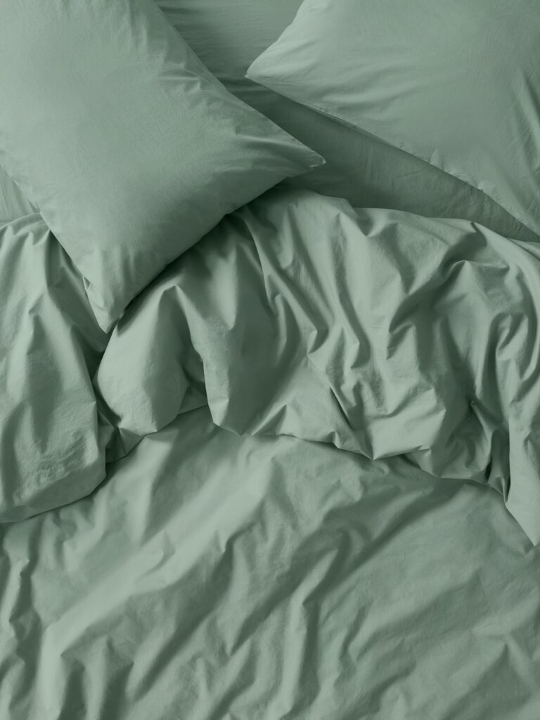 Mellow Green Cotton Duvet Cover Collection
