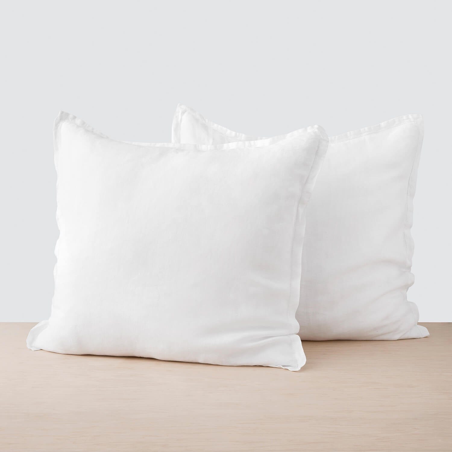 Stonewashed Linen Euro Sham Set in Green - Image 5